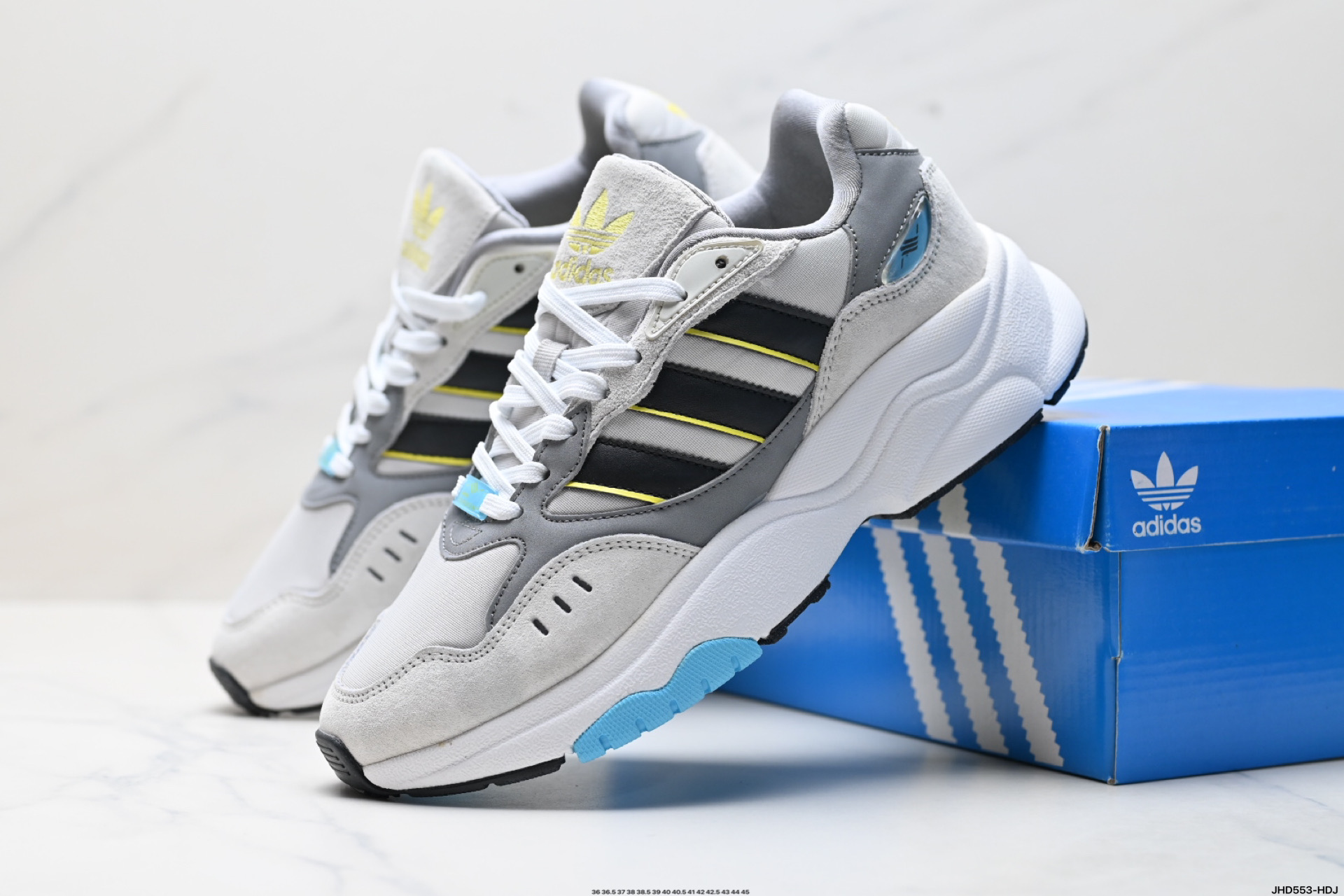 200 阿迪达斯 新款 三叶草 厚底 RETROPY F90新款经典运动鞋以90年代经典跑步鞋 HP6414