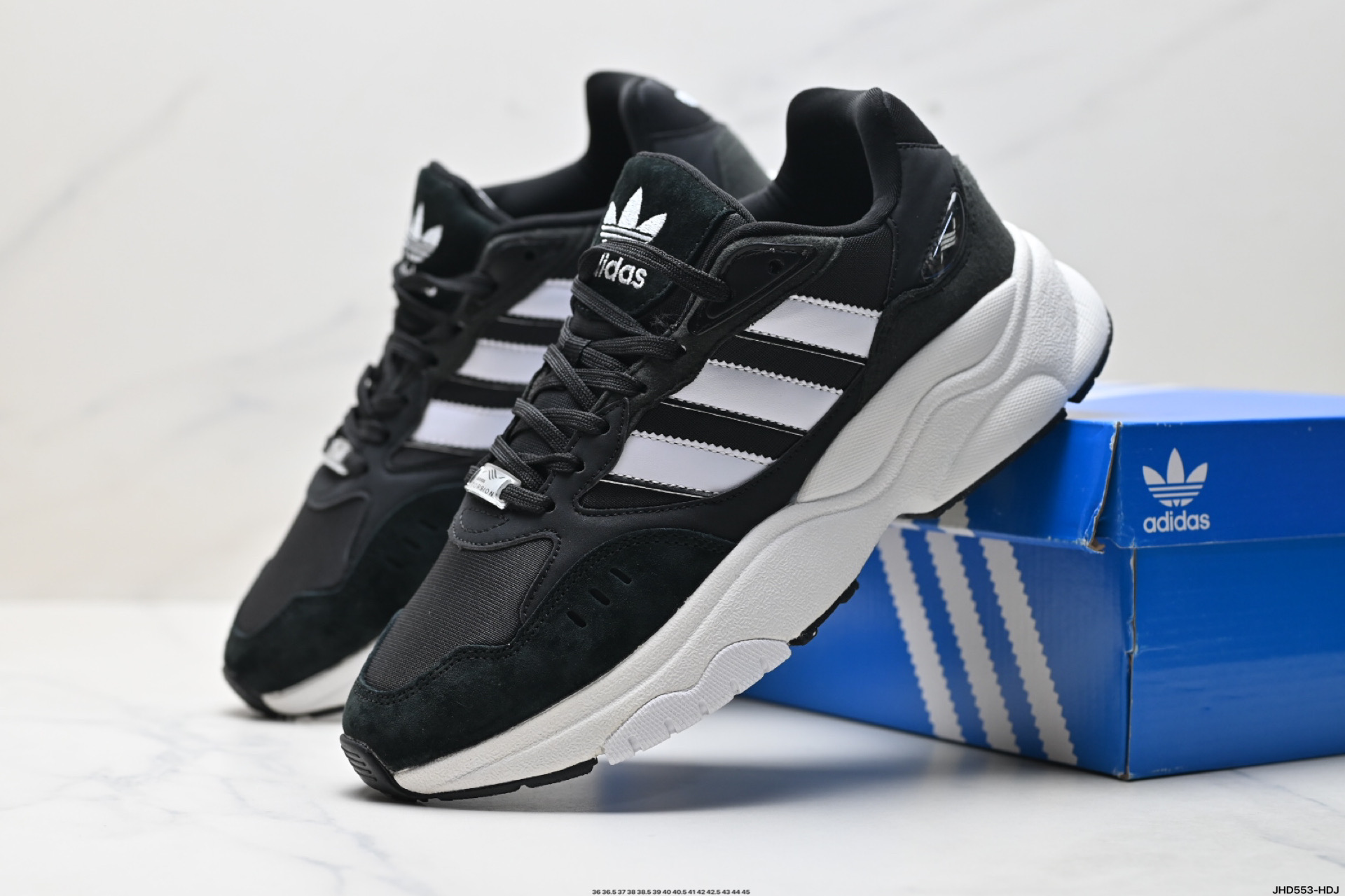 200 阿迪达斯 新款 三叶草 厚底 RETROPY F90新款经典运动鞋以90年代经典跑步鞋 HP6414