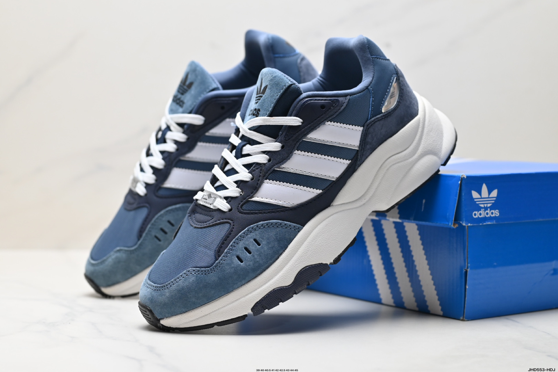 200 阿迪达斯 新款 三叶草 厚底 RETROPY F90新款经典运动鞋以90年代经典跑步鞋 HP6414