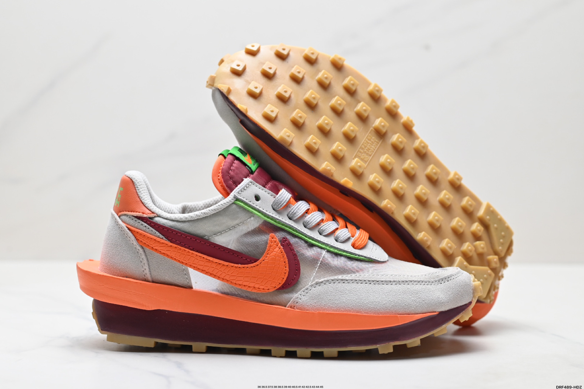 💰150
真标✅NIKE LDWAFFLE / SF华夫1代
解构高端跑鞋 联名设计
双钩双鞋舌设计 遵循原版
官方货号:DH2684-400
尺码:36 36.5 37.5 38 38.5 39 40 40.5 41 42 42.5 43 44 45
ID:DRF489-HDZ