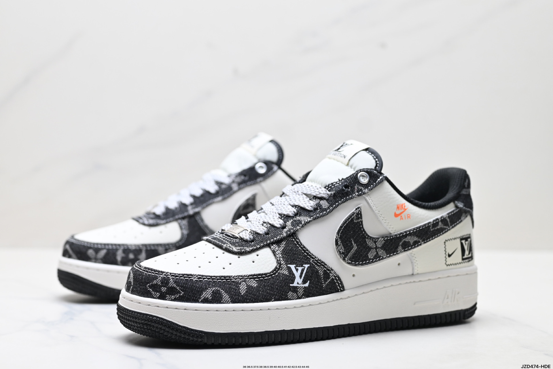 💰160
真标✅耐克Nike AIR FORCE 1’07空军一号低帮百搭休闲运动板鞋。柔软、弹性十足的缓震性能和出色的中底设计，横跨复古与现代的外型结合，造就出风靡全球三十多年的Force 1。
货号:YX5066-354
尺码:36 36.5 37.5 38 38.5 39 40 40.5 41 42 42.5 43 44 45
ID:JZD474-HDE