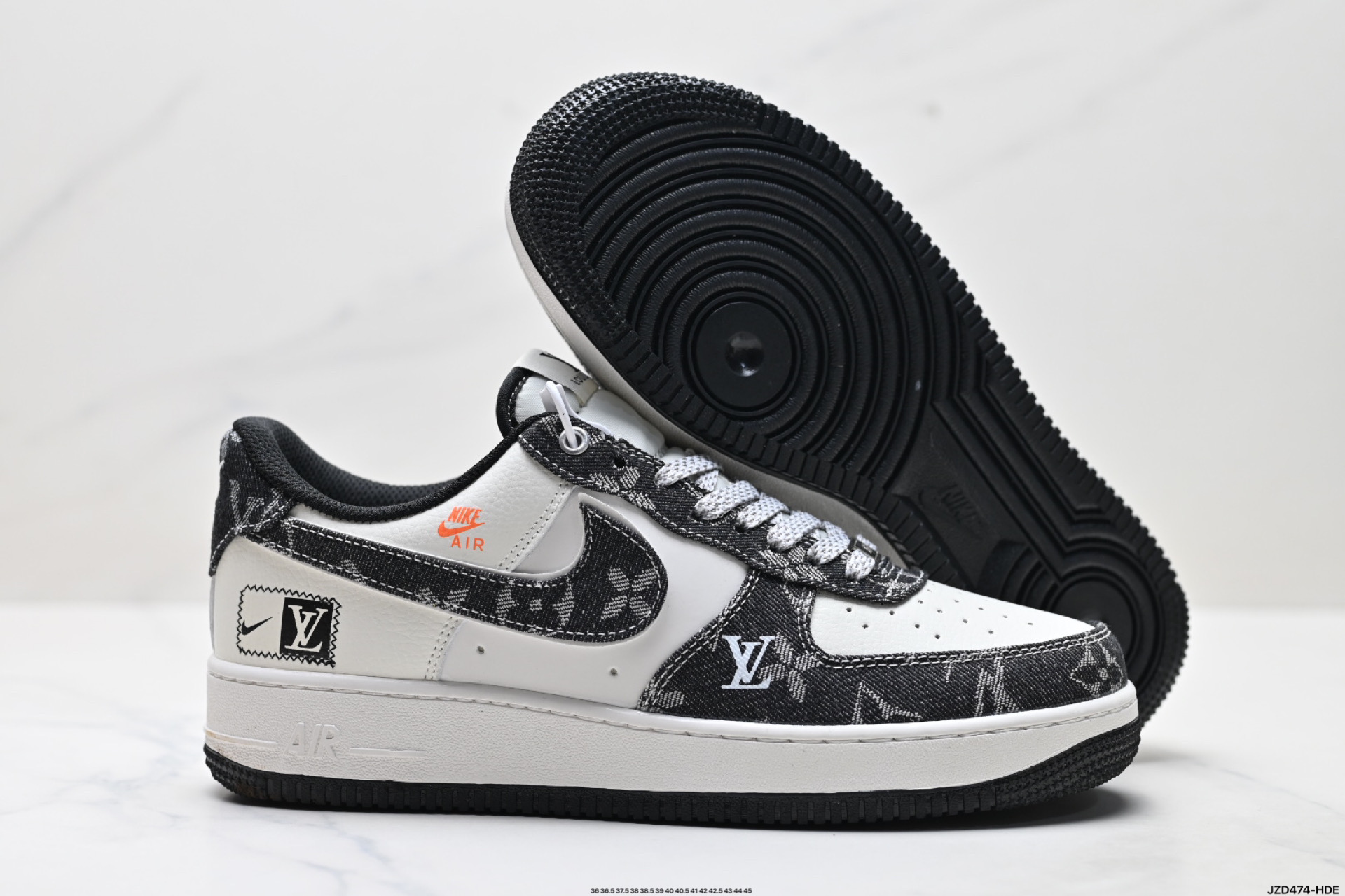 💰160
真标✅耐克Nike AIR FORCE 1’07空军一号低帮百搭休闲运动板鞋。柔软、弹性十足的缓震性能和出色的中底设计，横跨复古与现代的外型结合，造就出风靡全球三十多年的Force 1。
货号:YX5066-354
尺码:36 36.5 37.5 38 38.5 39 40 40.5 41 42 42.5 43 44 45
ID:JZD474-HDE