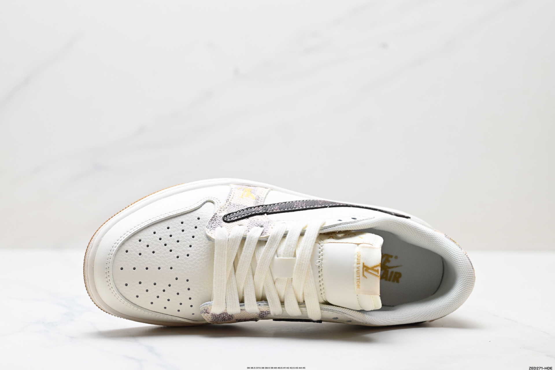 270 Nike Air Jordan 1 x Travis Scott AJ1倒勾 乔一倒钩 ‘DIY’定制 耐克 低帮文化篮球鞋 XS7089-617