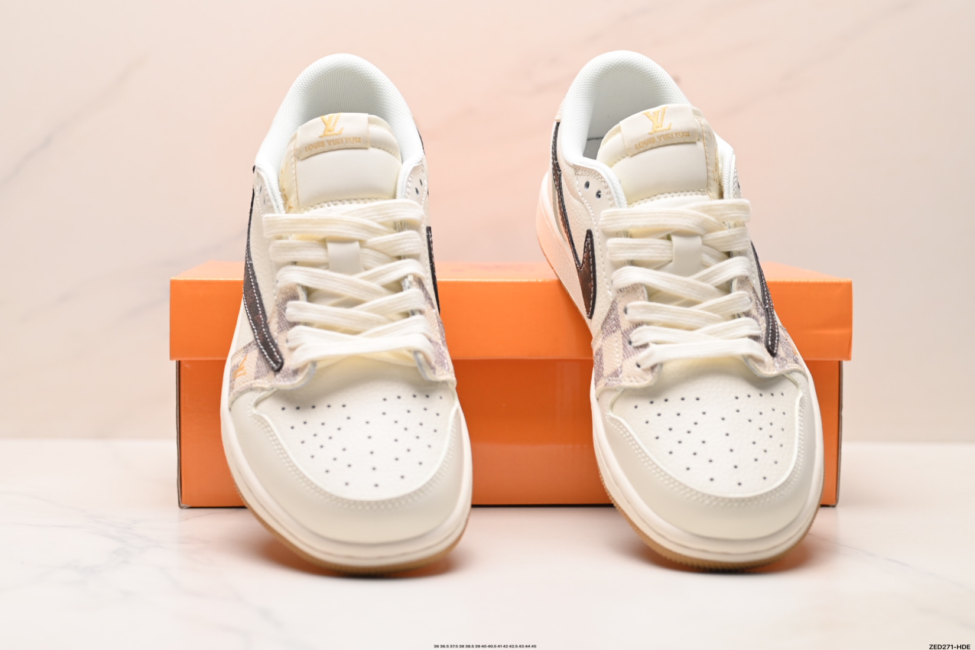 270 Nike Air Jordan 1 x Travis Scott AJ1倒勾 乔一倒钩 ‘DIY’定制 耐克 低帮文化篮球鞋 XS7089-617