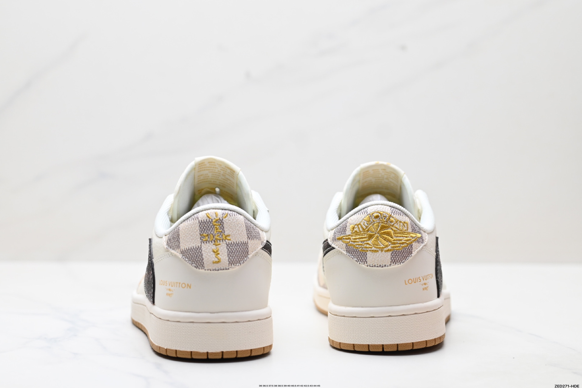 270 Nike Air Jordan 1 x Travis Scott AJ1倒勾 乔一倒钩 ‘DIY’定制 耐克 低帮文化篮球鞋 XS7089-617