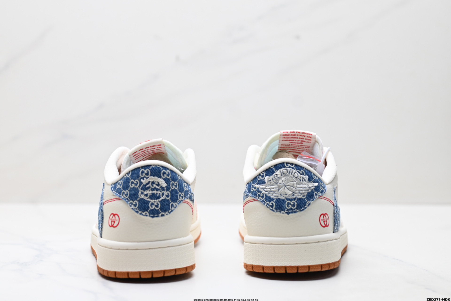 270 Nike Air Jordan 1 x Travis Scott AJ1倒勾 乔一倒钩 ‘DIY’定制 耐克 低帮文化篮球鞋 XQ1979-001