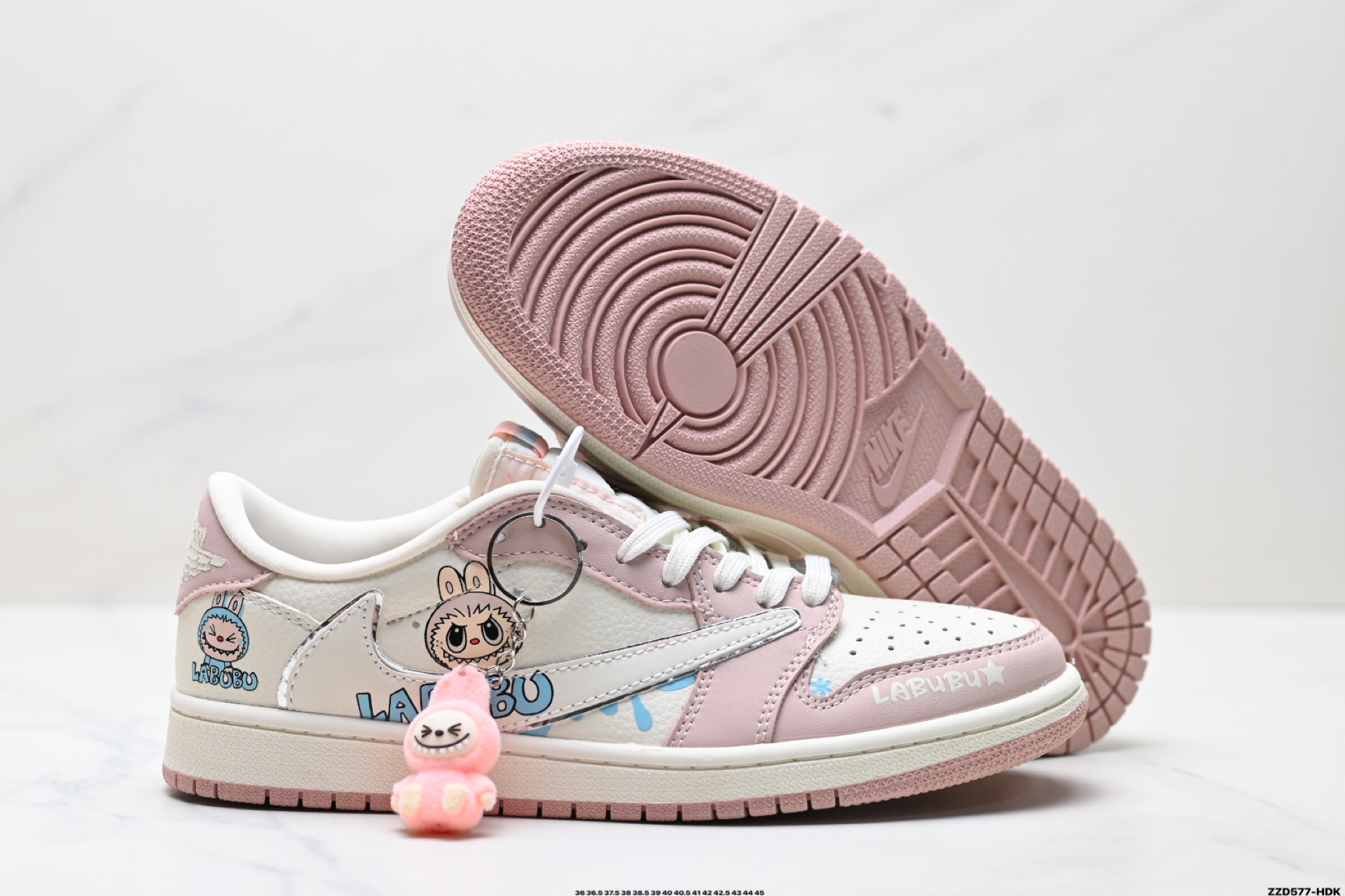 260 Nike Air Jordan 1 x Travis Scott AJ1倒勾 乔一倒钩 ‘DIY’定制 耐克 低帮文化篮球鞋 XB1979-011