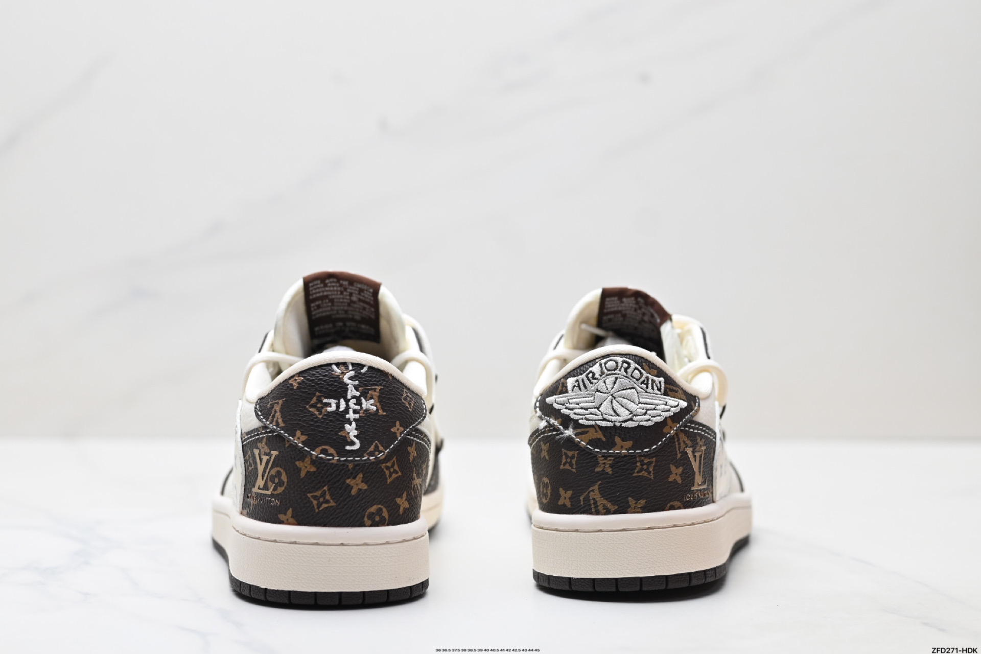 290 Nike Air Jordan 1 x Travis Scott AJ1倒勾 乔一倒钩 ‘DIY’定制 耐克 低帮文化篮球鞋 DM6868-101