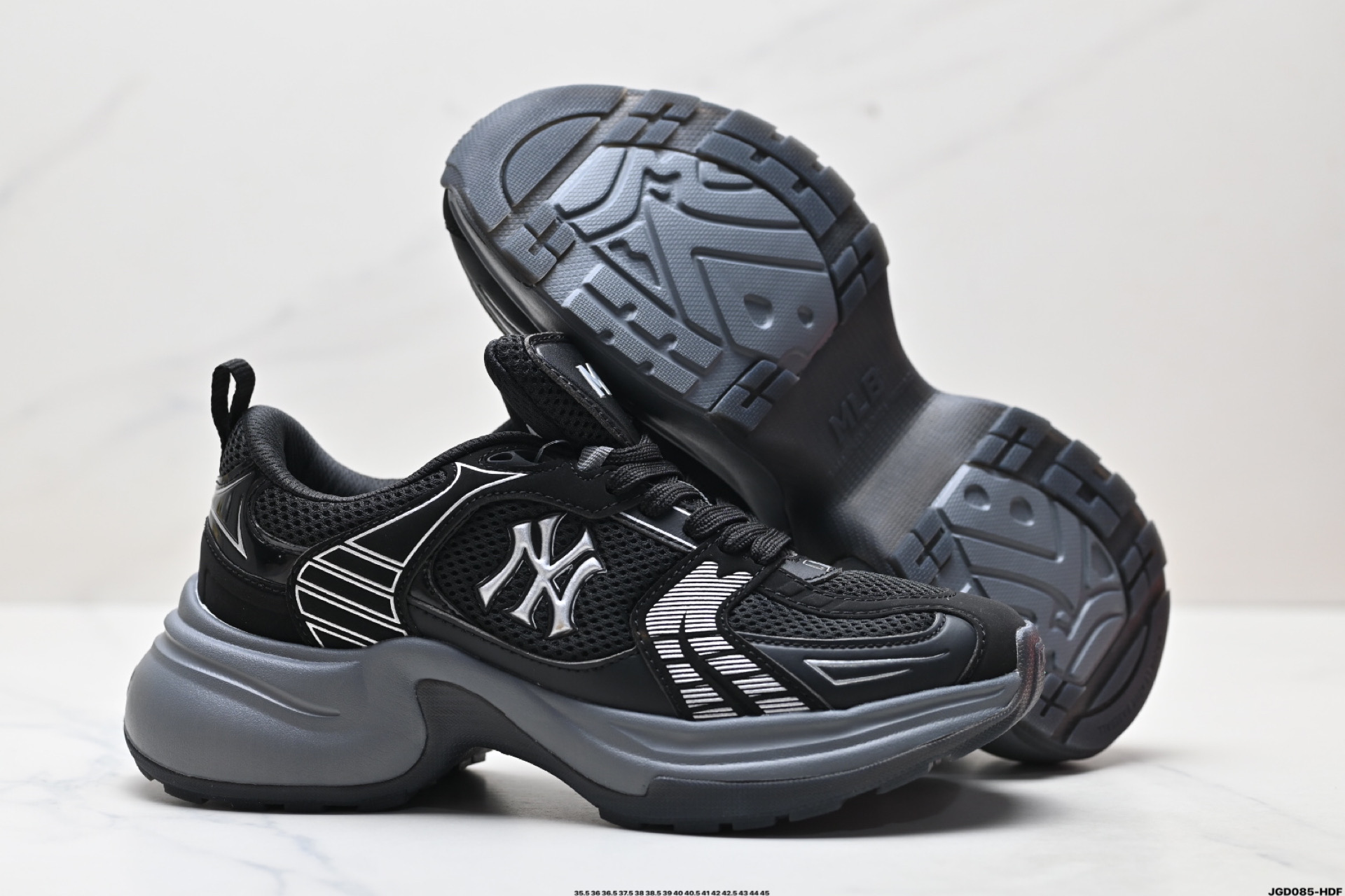 190 MLB XLG CHUNKY 百搭舒适休闲潮流运动厚底增高防滑耐磨 低帮 老爹鞋 3ASHW045N