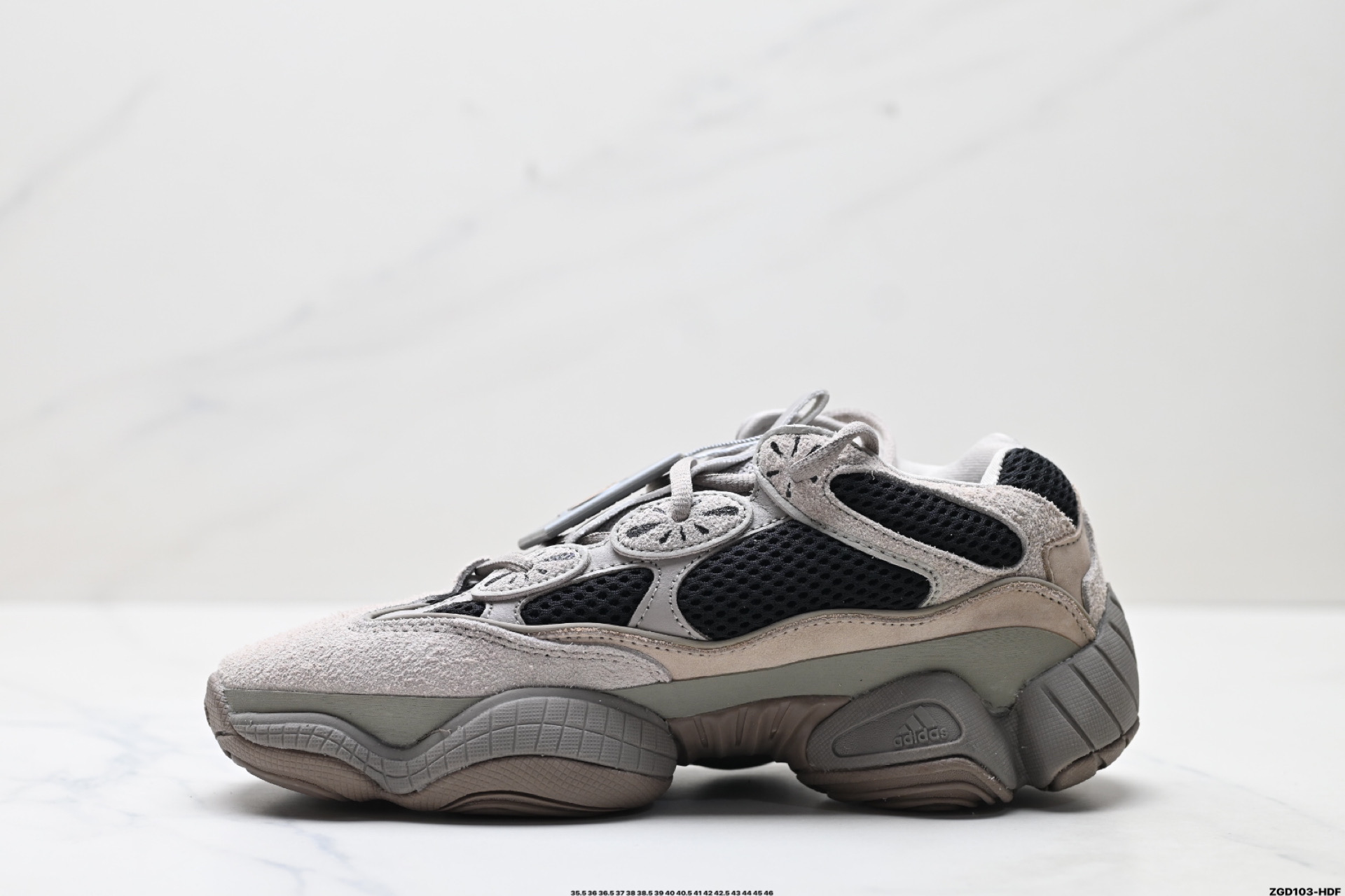 300 Adidas originals Yeezy 500 Bone White 网布合成革 时尚休闲舒适百搭 阿迪达斯 低帮 老爹鞋 GX3607