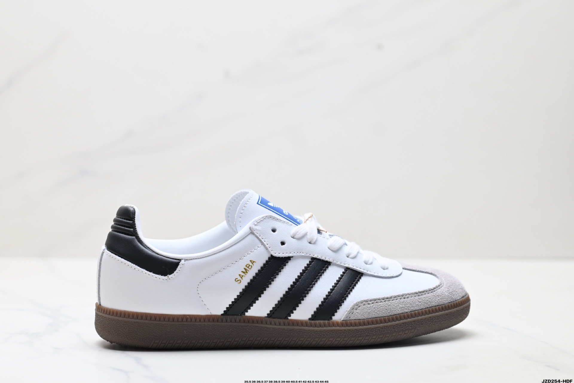 💰150
公司级✅Adidas Originals Samba 桑巴舞系列阿迪达斯 三叶草 绅士德训足球风百搭低帮休闲运动板鞋
货号:B75806
尺码:35.5 36 36.5 37 38 38.5 39 40 40.5 41 42 42.5 43 44 45
ID:JZD254-HDF
