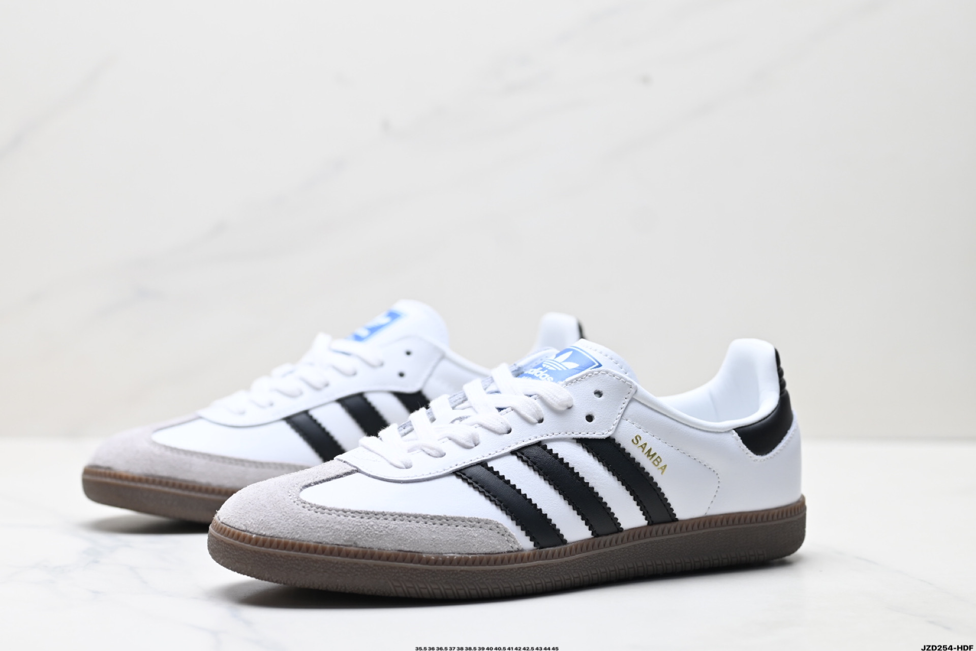 💰150
公司级✅Adidas Originals Samba 桑巴舞系列阿迪达斯 三叶草 绅士德训足球风百搭低帮休闲运动板鞋
货号:B75806
尺码:35.5 36 36.5 37 38 38.5 39 40 40.5 41 42 42.5 43 44 45
ID:JZD254-HDF