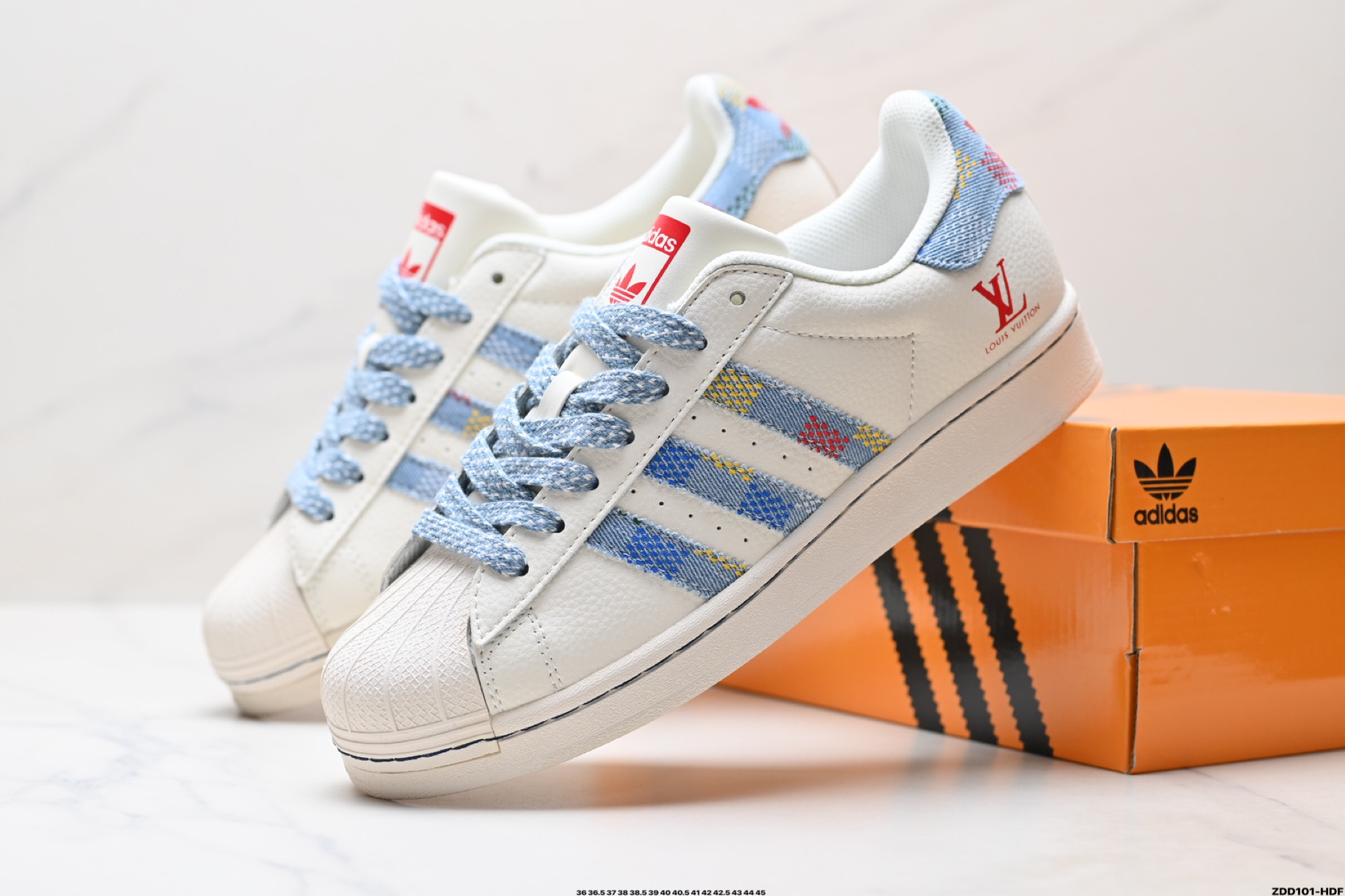 240 Adidas Originals Superstar 阿迪达斯 三叶草 贝壳头’DIY’系列低帮经典百搭休闲运动板鞋 HS3087