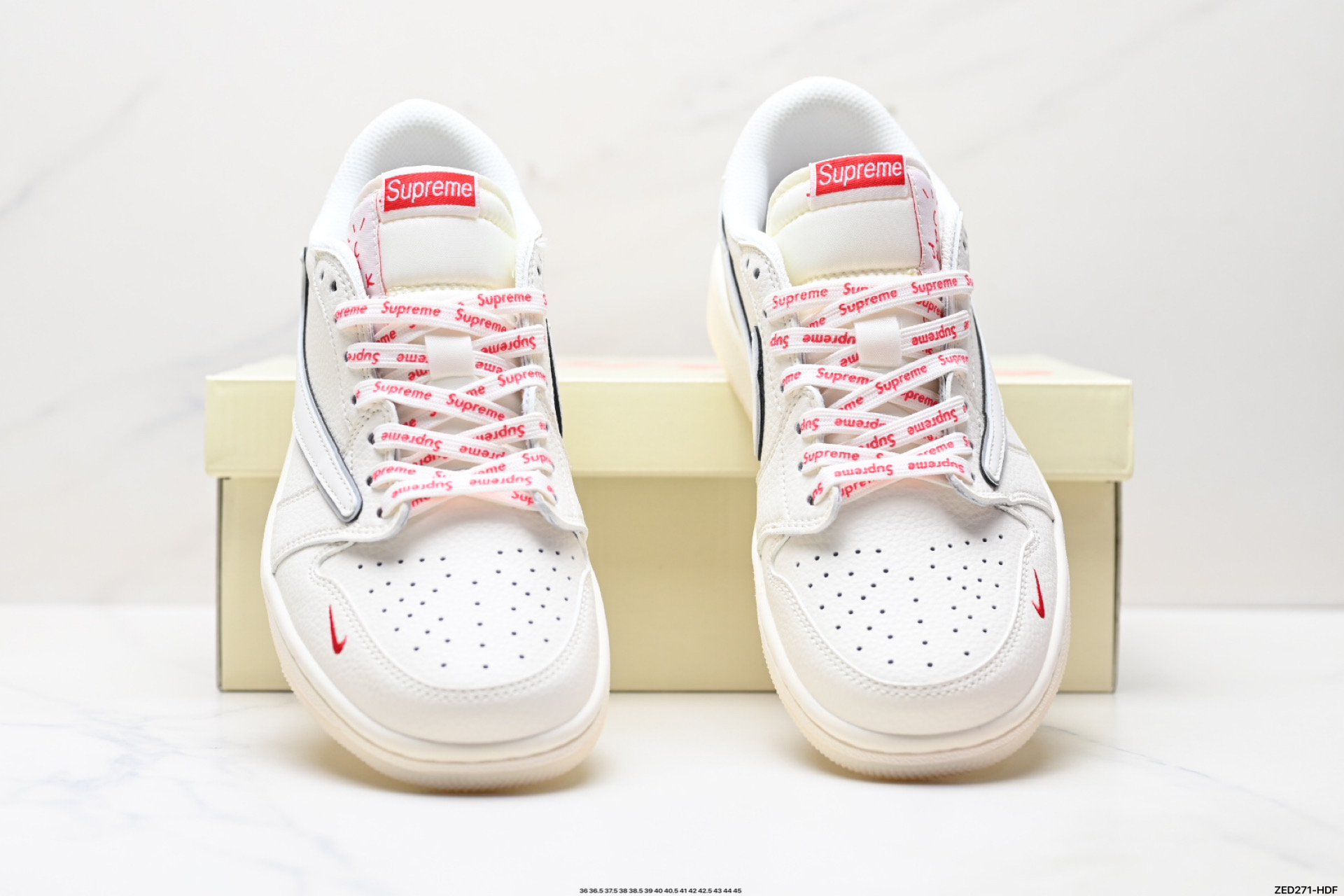 270 Nike Air Jordan 1 x Travis Scott AJ1倒勾 乔一倒钩 ‘DIY’定制 耐克 低帮文化篮球鞋 XX3168-188