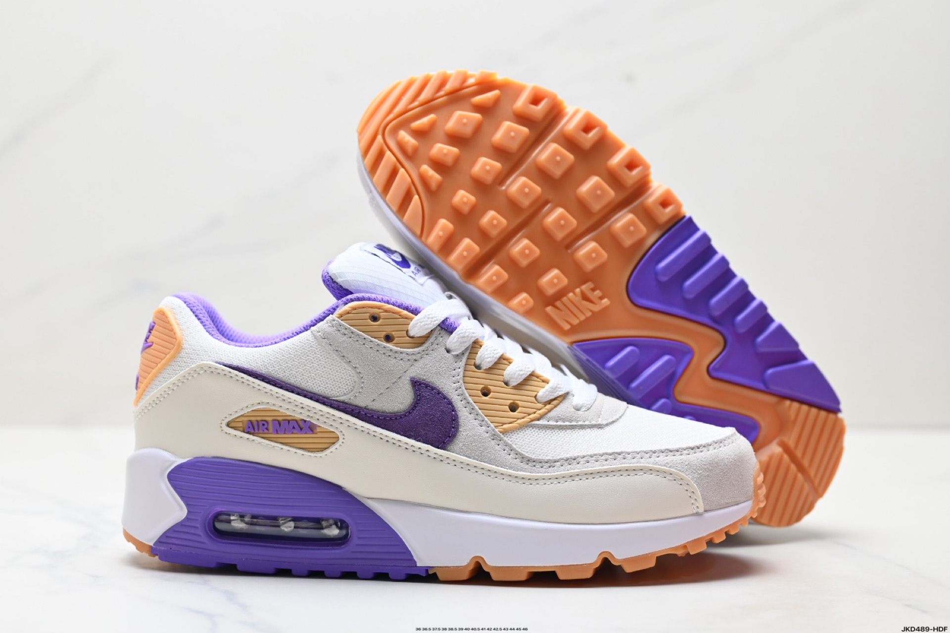 170 Nike Air Max 90 初代复古气垫百搭休闲运动慢跑鞋复古小气垫史上第一双可视气垫跑鞋 lB7680-100