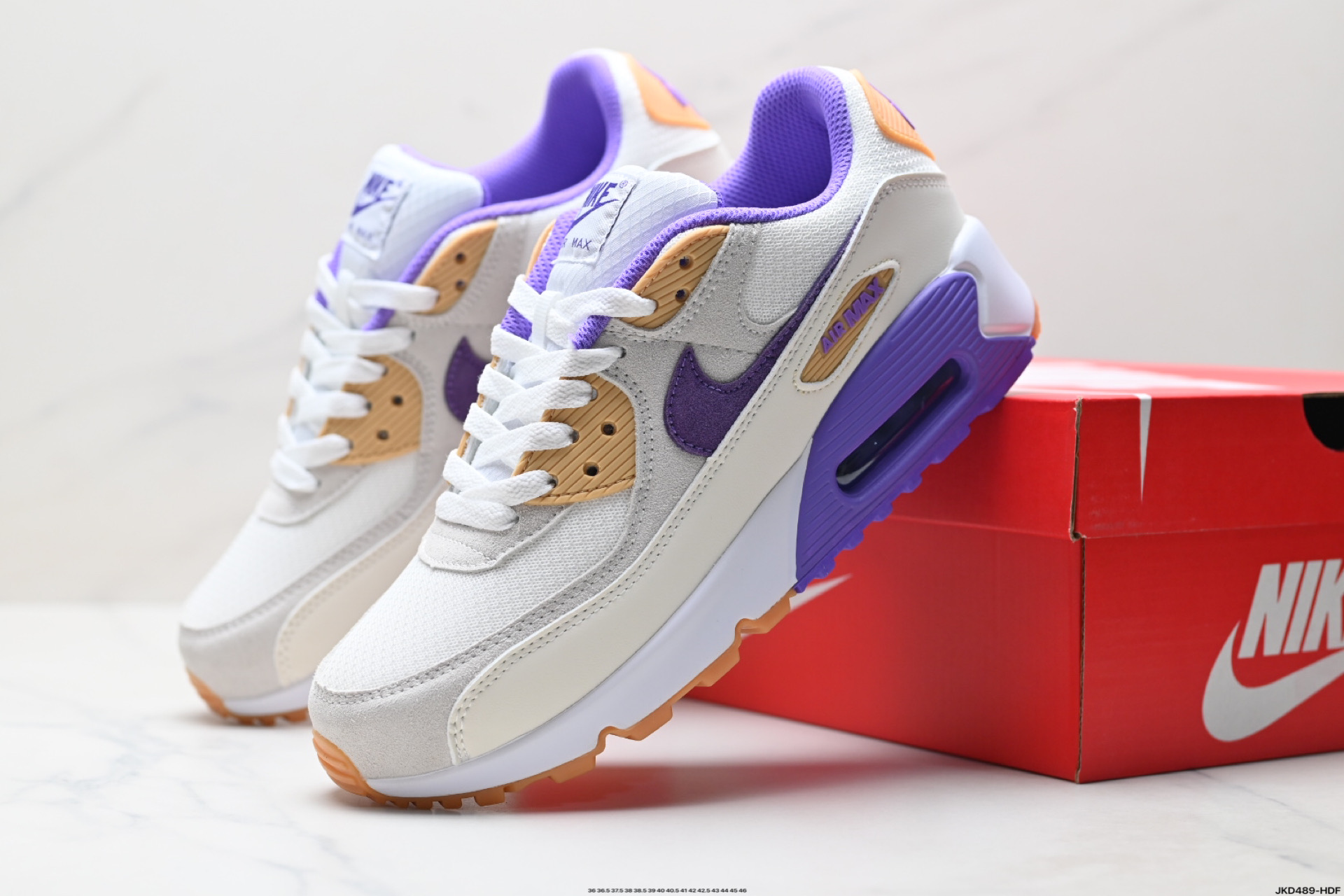 170 Nike Air Max 90 初代复古气垫百搭休闲运动慢跑鞋复古小气垫史上第一双可视气垫跑鞋 lB7680-100