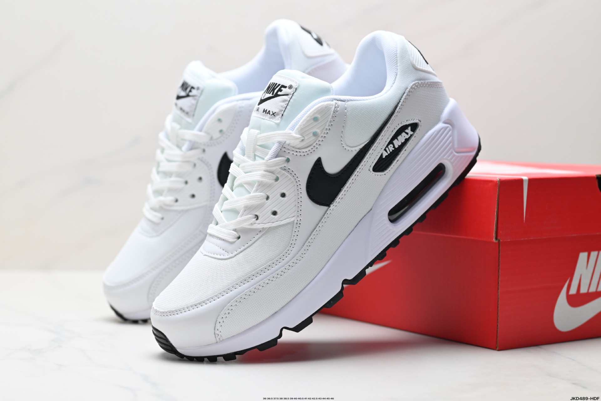 170 Nike Air Max 90 初代复古气垫百搭休闲运动慢跑鞋复古小气垫史上第一双可视气垫跑鞋 lB7680-100