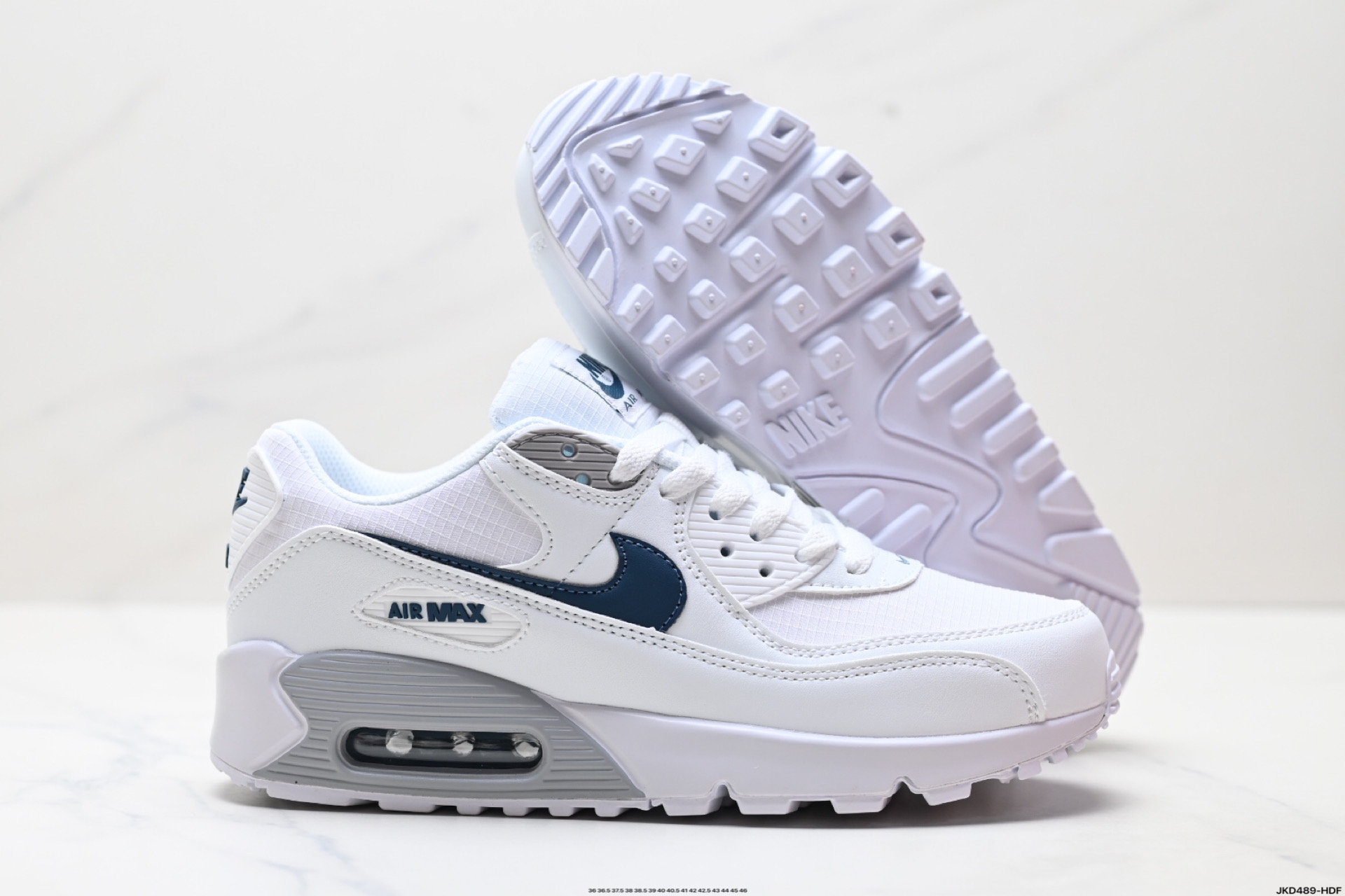 170 Nike Air Max 90 初代复古气垫百搭休闲运动慢跑鞋复古小气垫史上第一双可视气垫跑鞋 lB7680-100