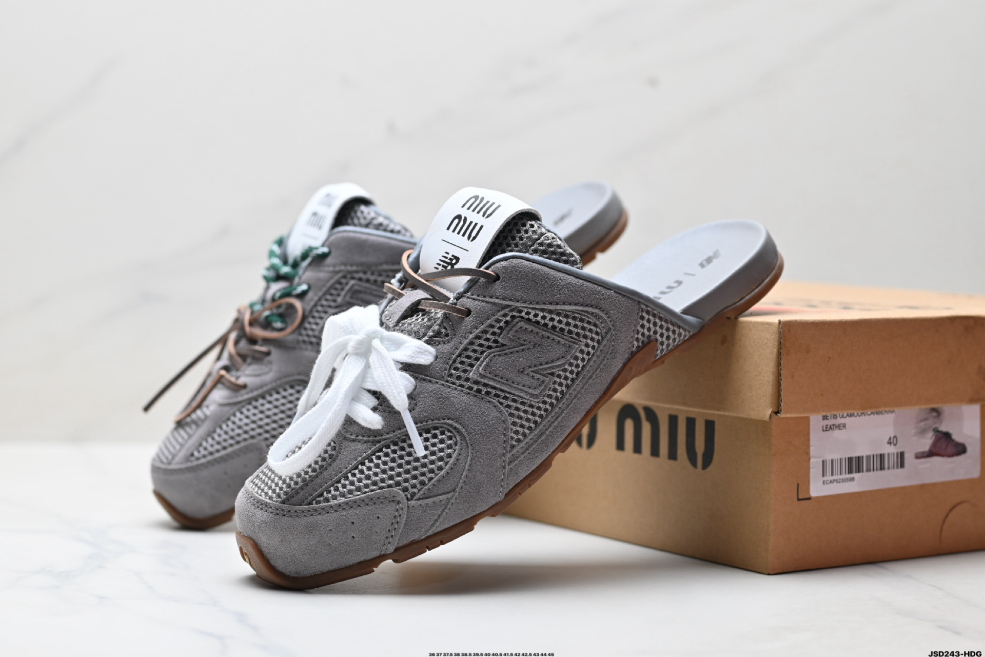 210 MiuMiu x New Balance 530 SL系列低帮经典复古休闲夏季半拖