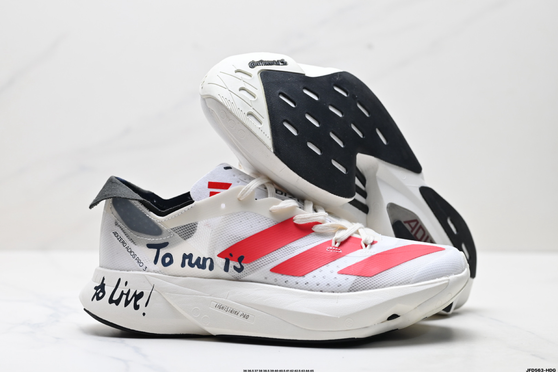 180 Adidas Adizero Adios Pro 3马拉松飞线贾卡轻质透气休闲运动跑步鞋 GW7261