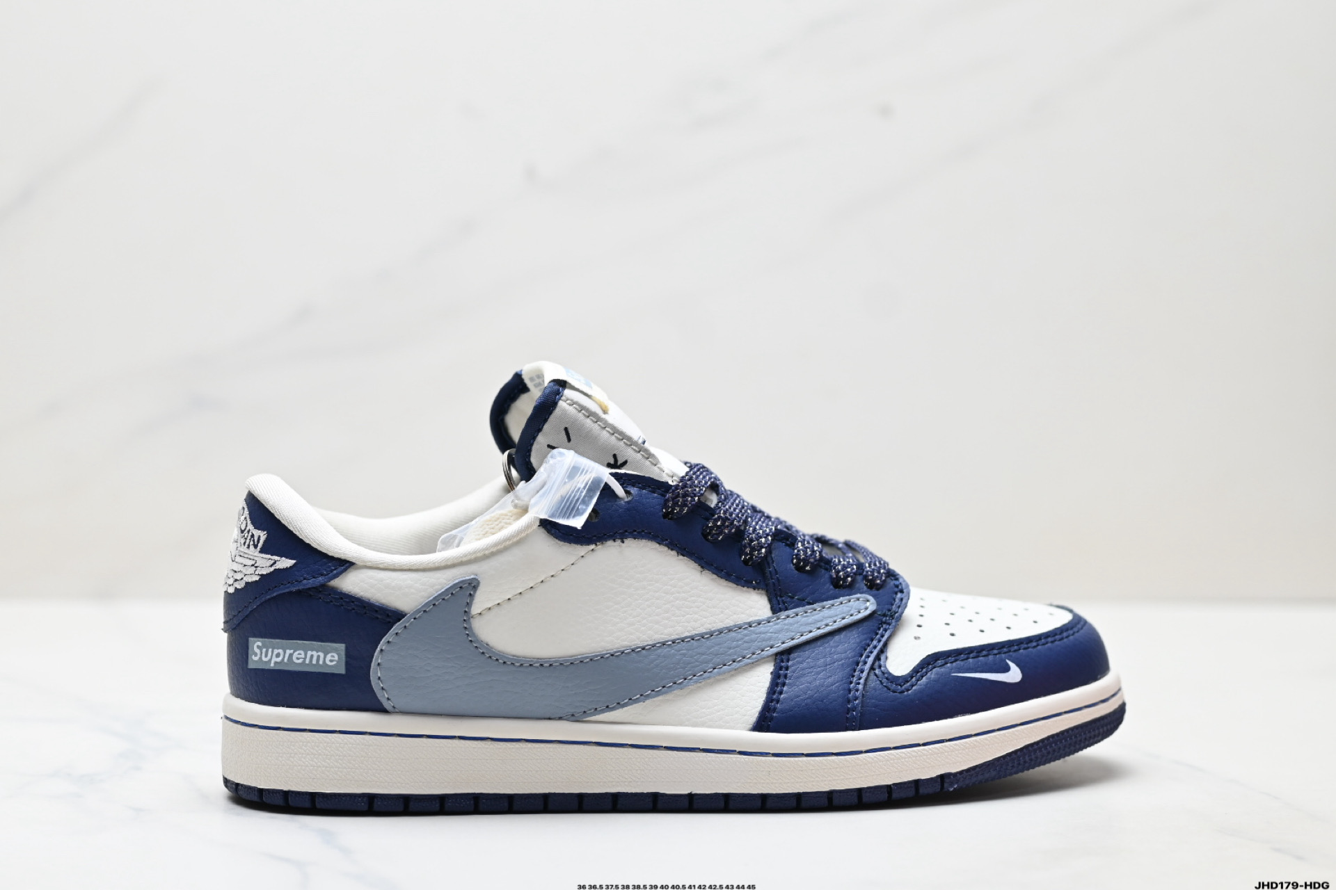 200 Nike Air Jordan 1 x Travis Scott AJ1倒勾 乔一倒钩 ‘DIY’定制 耐克 低帮文化篮球鞋 JW1188-132