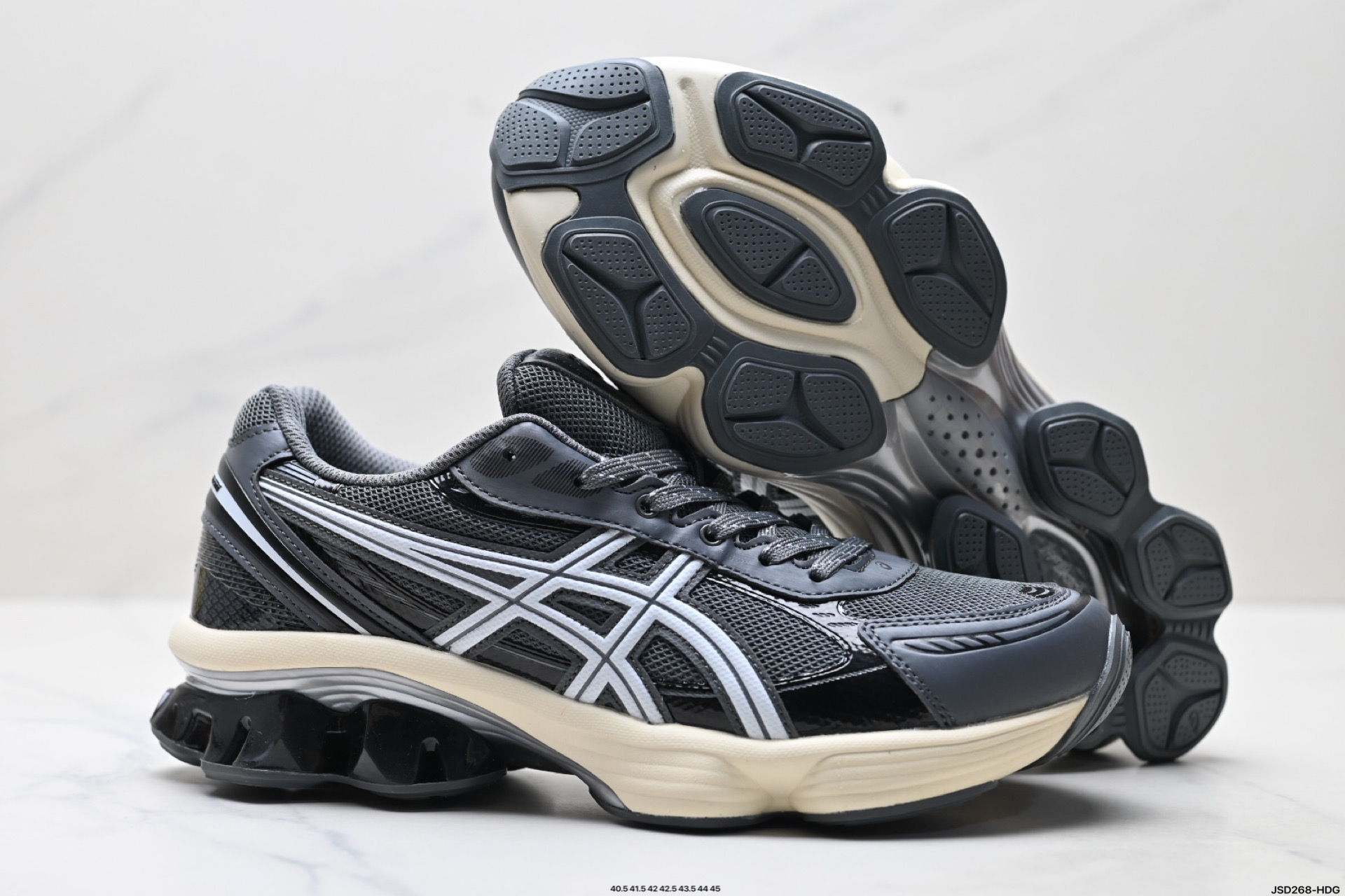 210 Asics Gel-Kinetic Fluent 亚瑟士 复古休闲运动鞋厚底增高老爹鞋 1203A591-021