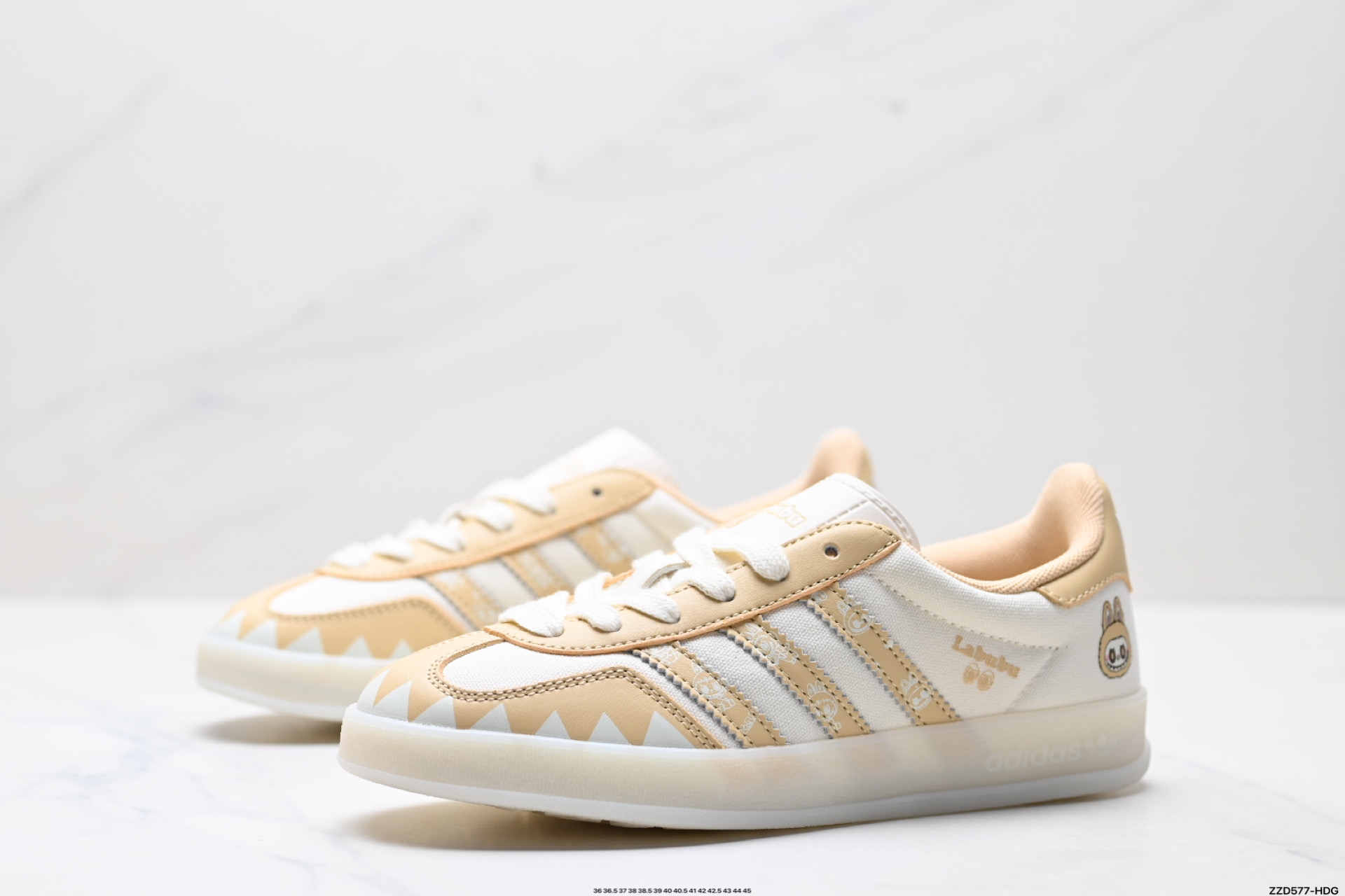 260 Adidas Originals Gazelle indoor ‘DIY‘定制 系列 阿迪达斯 三叶草绅士德训足球风百搭低帮休闲运动板鞋 DM1234-016