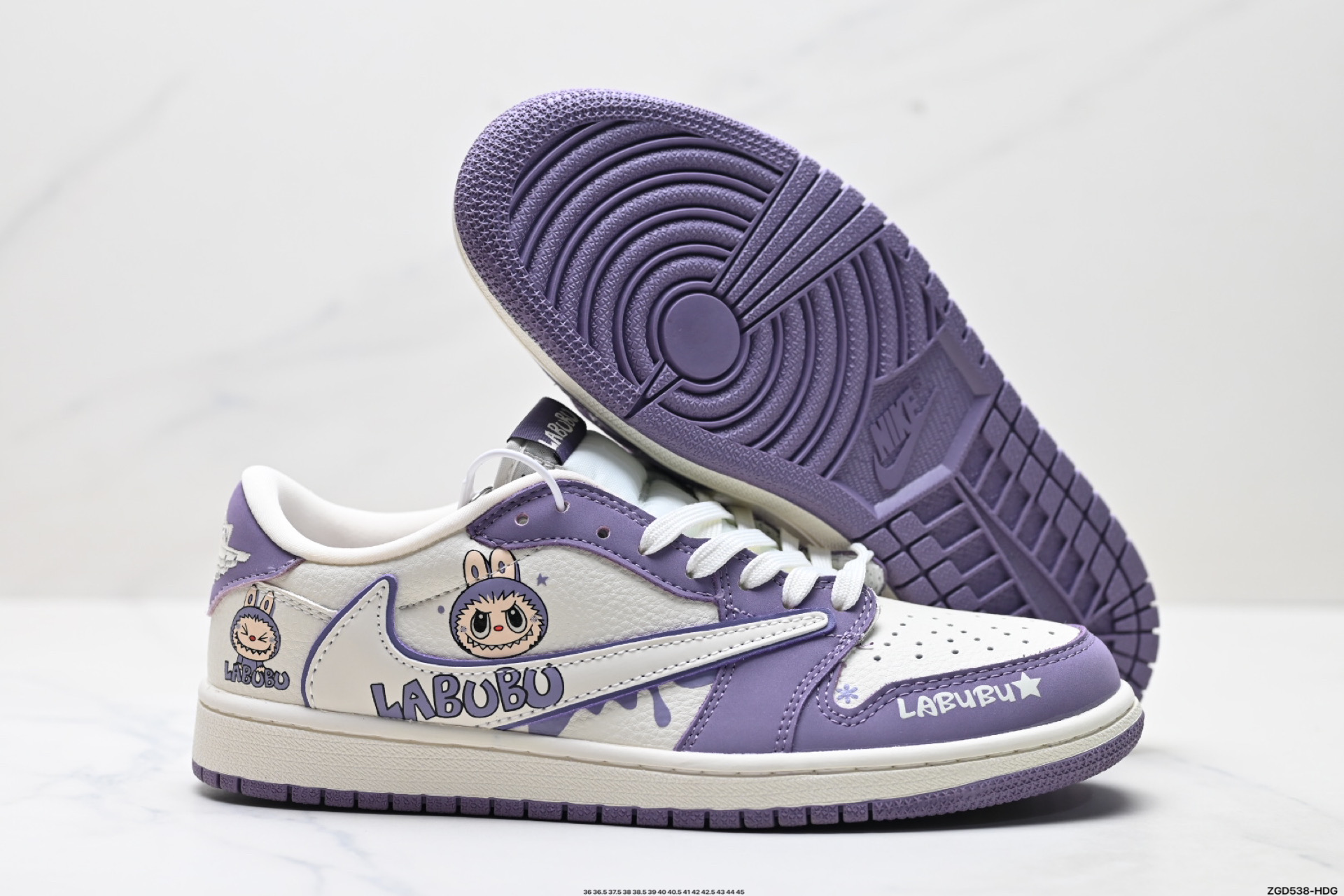 300 Nike Air Jordan 1 x Travis Scott AJ1倒勾 乔一倒钩 ‘DIY’定制 耐克 低帮文化篮球鞋 XB1979-010