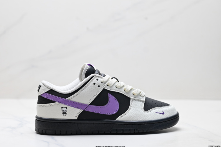 Nike Dunk Low Retro 'DIY' Black/White/Purple - Premium Leather Sneakers 1 Nike Dunk Low Retro ‘DIY’ Black/White/Purple – Premium Leather Sneakers