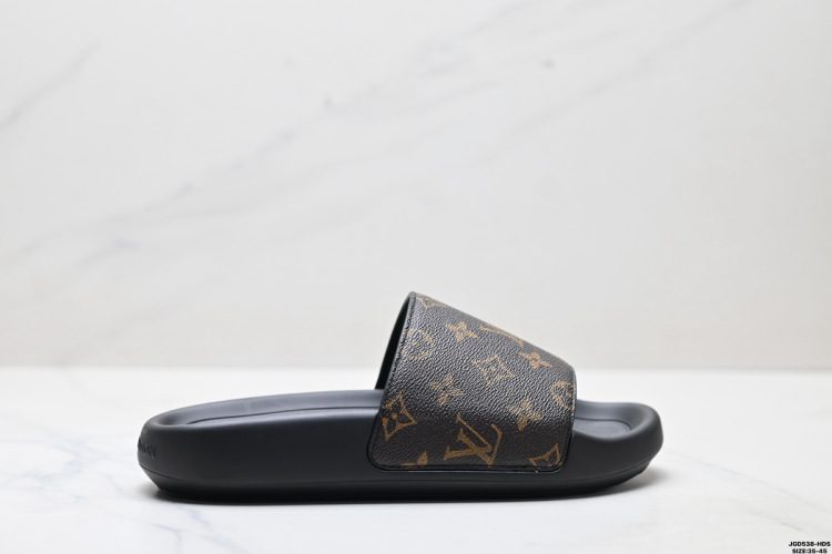 Louis Vuitton Waterfront Monogram Rubber Slide Sandal for Everyday Comfort 1 Louis Vuitton Waterfront Monogram Rubber Slide Sandal for Everyday Comfort
