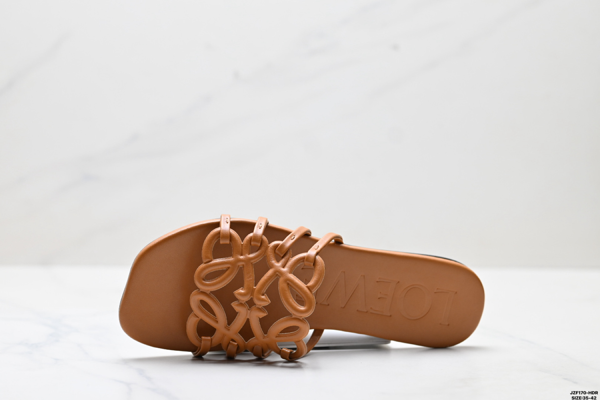 155 LOEWE罗意威 Petal Anagram 小牛皮 方头平底一字拖鞋-Chinese UA Cheap High Quatity Brand Clothes Bags handbags Sneakers wholesale wholesaler seller from China Factory suppliers Fashion Clothing Shoes best Quality Beautiful Price 155 LOEWE罗意威 Petal Anagram 小牛皮 方头平底一字拖鞋