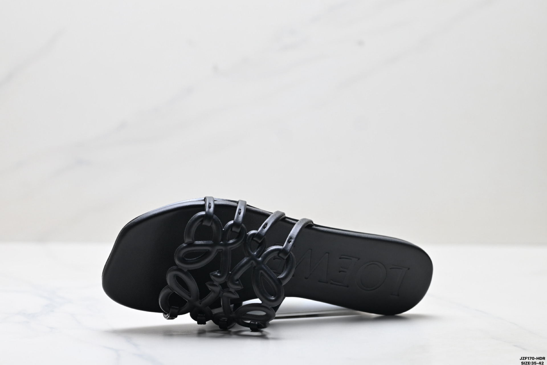 155 LOEWE罗意威 Petal Anagram 小牛皮 方头平底一字拖鞋-Chinese UA Cheap High Quatity Brand Clothes Bags handbags Sneakers wholesale wholesaler seller from China Factory suppliers Fashion Clothing Shoes best Quality Beautiful Price 155 LOEWE罗意威 Petal Anagram 小牛皮 方头平底一字拖鞋