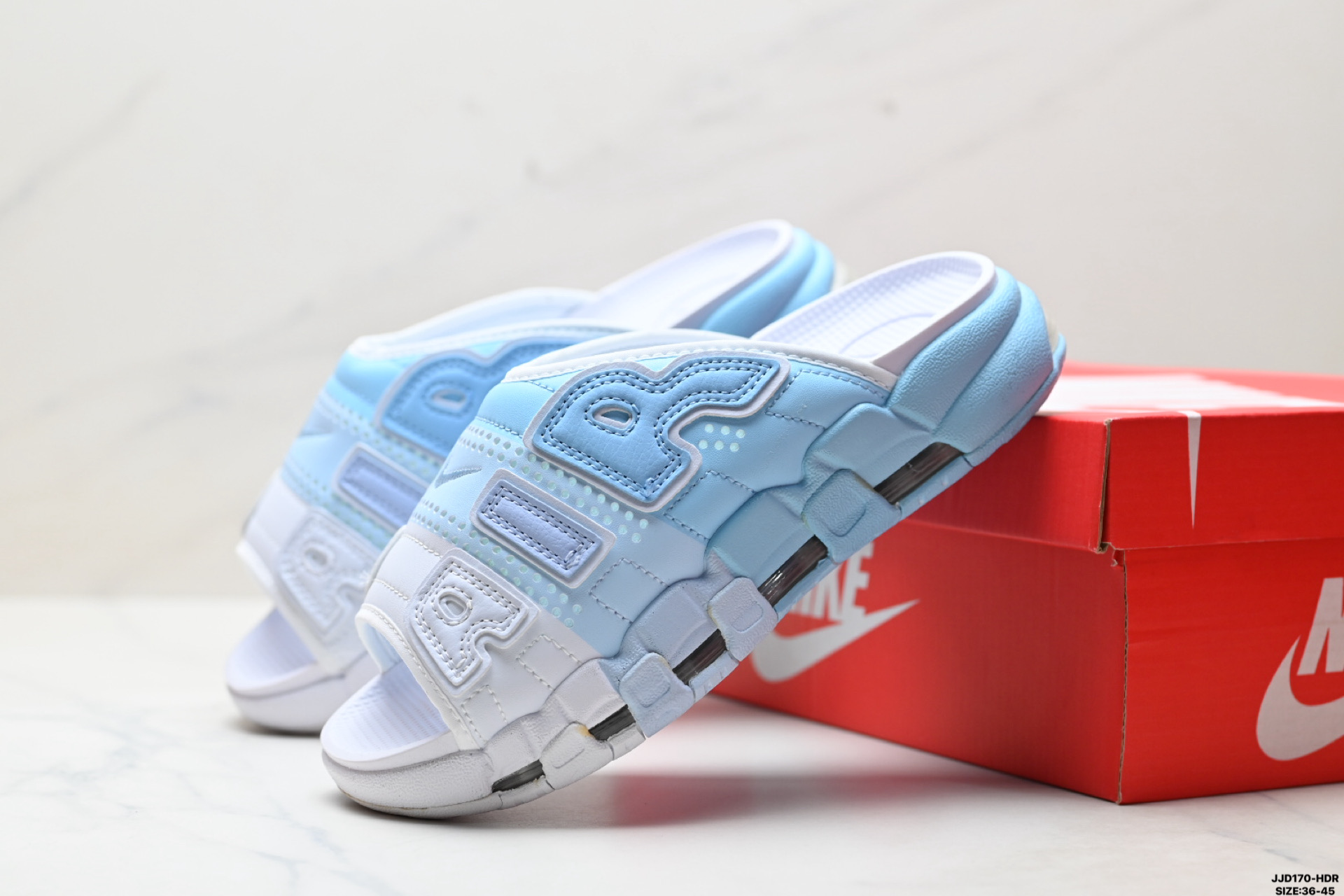 140 NIKE AIR MORE UPTEMPO SLIDE耐克 皮蓬拖鞋 FN3437-161-Chinese UA Cheap High Quatity Brand Clothes Bags handbags Sneakers wholesale wholesaler seller from China Factory suppliers Fashion Clothing Shoes best Quality Beautiful Price 140 NIKE AIR MORE UPTEMPO SLIDE耐克 皮蓬拖鞋 FN3437-161