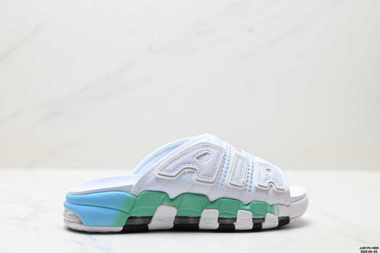 Nike Air More Uptempo Slide Sandals - Graffiti Style - FN3437-161 1 Nike Air More Uptempo Slide Sandals – Graffiti Style – FN3437-161