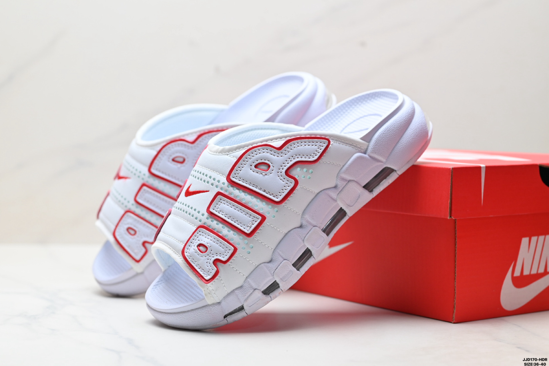 140 NIKE AIR MORE UPTEMPO SLIDE耐克 皮蓬拖鞋 FN3437-161-Chinese UA Cheap High Quatity Brand Clothes Bags handbags Sneakers wholesale wholesaler seller from China Factory suppliers Fashion Clothing Shoes best Quality Beautiful Price 140 NIKE AIR MORE UPTEMPO SLIDE耐克 皮蓬拖鞋 FN3437-161