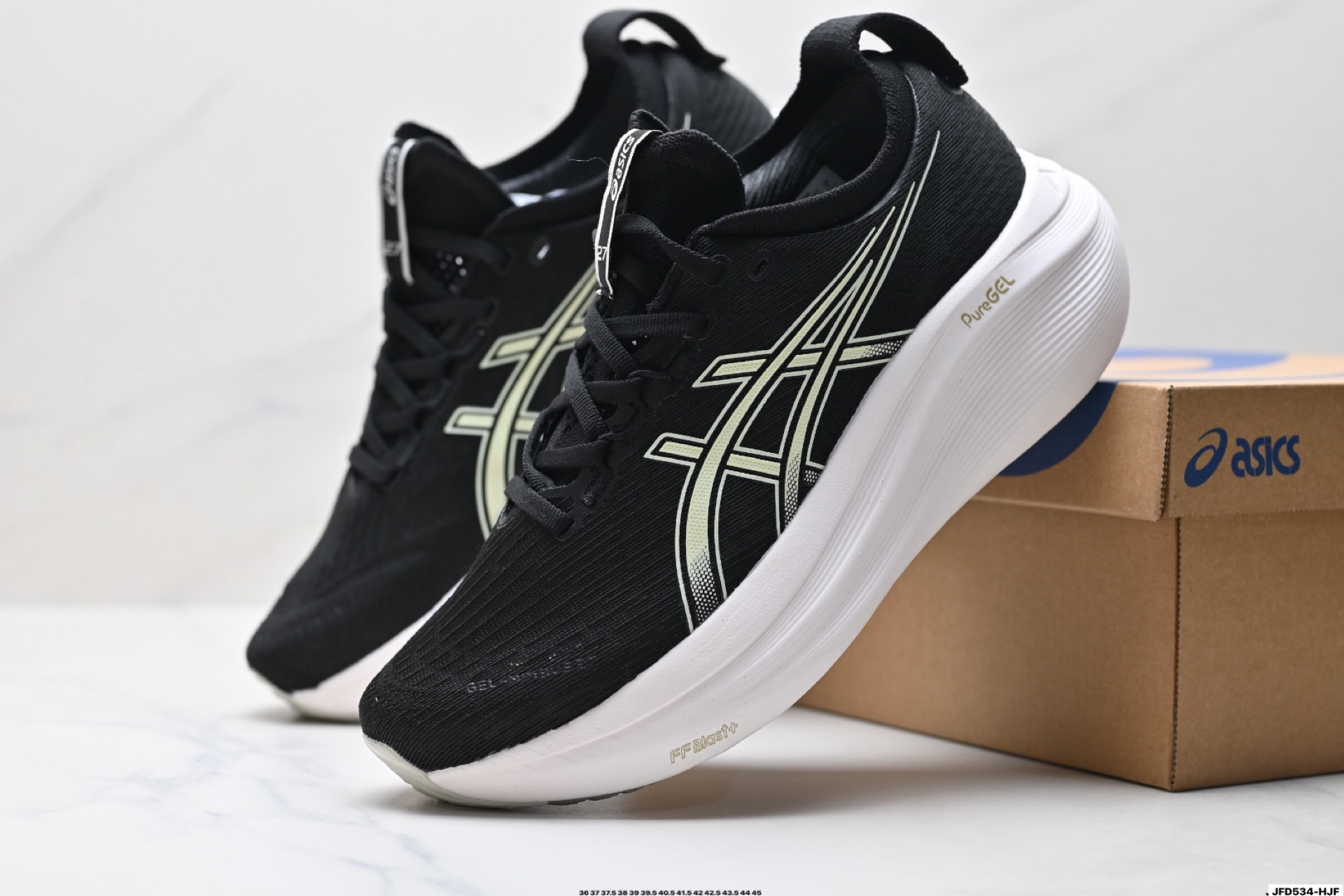 Asics Gel-Nimbus 27 舒适防滑耐磨低帮休闲跑步鞋 1011B956-001-莆田鞋,莆田鞋货源,高仿鞋,高仿鞋货源,安福档口,莆田高仿鞋,莆田鞋批发,高仿鞋批发,莆田高仿运动鞋,高仿运动鞋,莆田运动鞋 Asics Gel-Nimbus 27 舒适防滑耐磨低帮休闲跑步鞋 1011B956-001