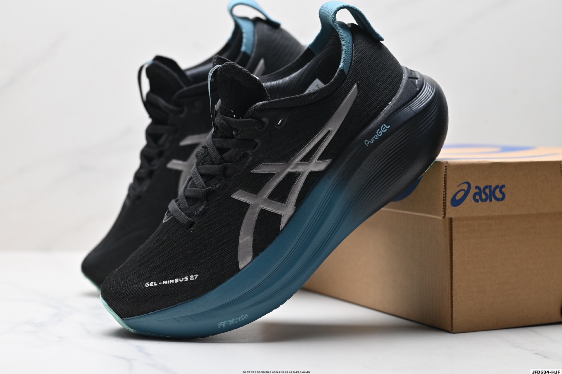 Asics Gel-Nimbus 27 舒适防滑耐磨低帮休闲跑步鞋 1011B956-001-莆田鞋,莆田鞋货源,高仿鞋,高仿鞋货源,安福档口,莆田高仿鞋,莆田鞋批发,高仿鞋批发,莆田高仿运动鞋,高仿运动鞋,莆田运动鞋 Asics Gel-Nimbus 27 舒适防滑耐磨低帮休闲跑步鞋 1011B956-001