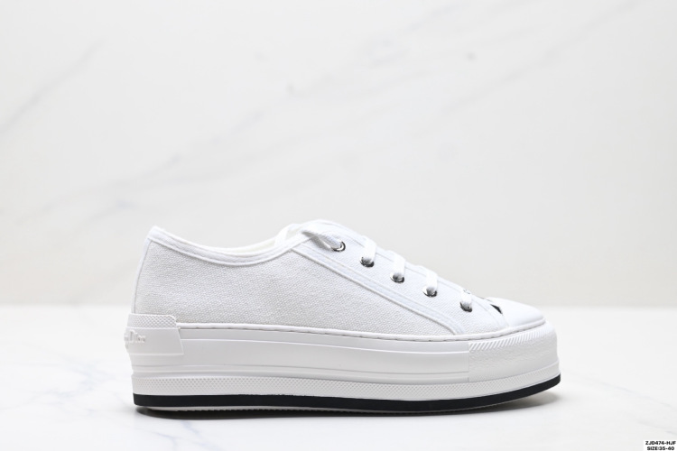 Dior Walk'n'Dior Oblique Embroidered Low-Top Sneakers - Cream White 1 Dior Walk’n’Dior Oblique Embroidered Low-Top Sneakers – Cream White