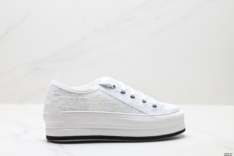 Dior Walk'n'Dior Oblique Embroidered Low-Top Sneakers - Cream White 1 Dior Walk’n’Dior Oblique Embroidered Low-Top Sneakers – Cream White