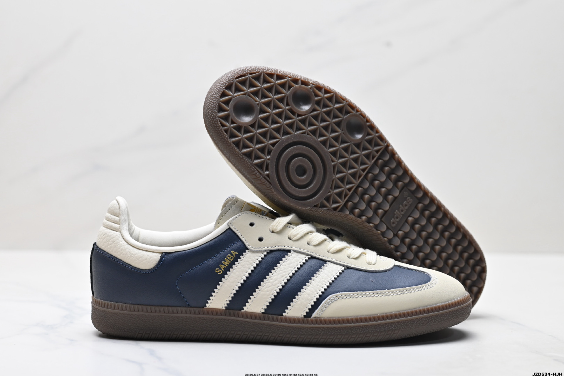 150 Adidas Originals Samba OG 桑巴舞系列 阿迪达斯 三叶草 绅士德训足球风百搭低帮休闲运动板鞋 IG1968