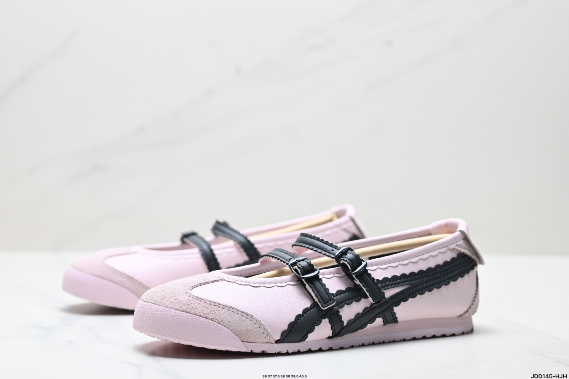 130 Patou x Onitsuka Tiger鬼塚虎 MEXICO 66 BALLERINA WHITE/COTTON CANDY 舒适百搭 一脚蹬平跟玛丽珍鞋 1182A360-205