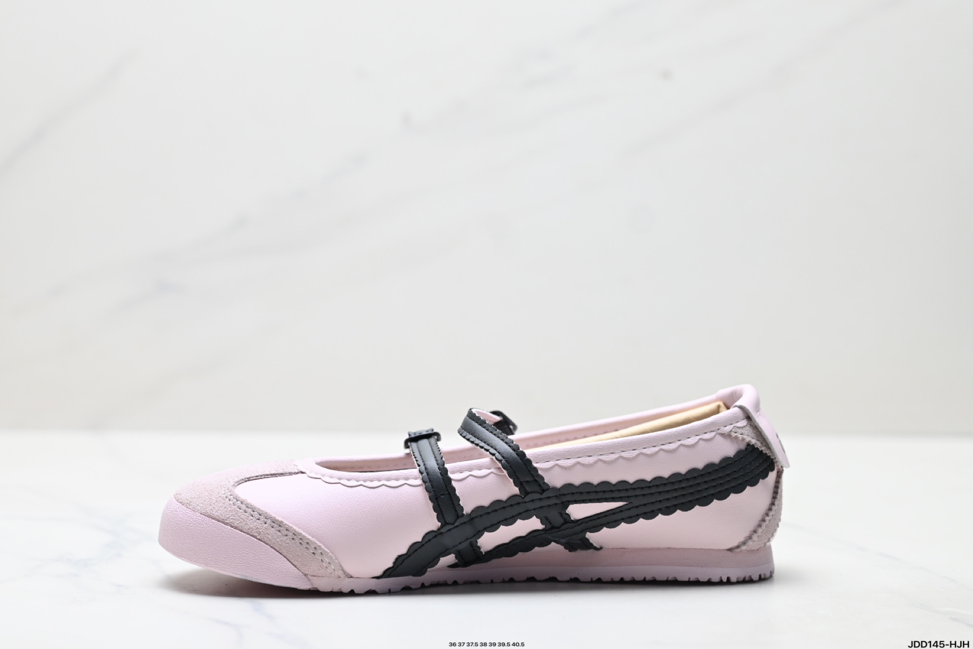 130 Patou x Onitsuka Tiger鬼塚虎 MEXICO 66 BALLERINA WHITE/COTTON CANDY 舒适百搭 一脚蹬平跟玛丽珍鞋 1182A360-205