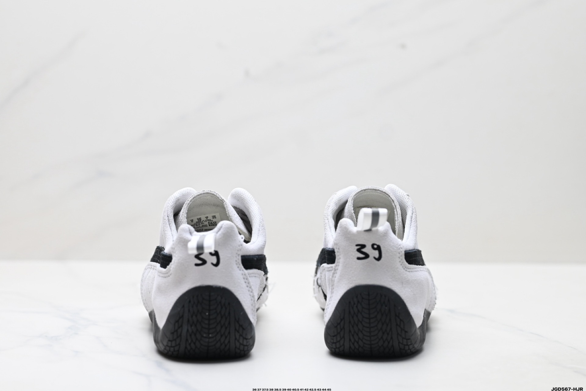 190 PUMA 彪马 x Balenciaga巴黎世家 Speedcat 系列 薄底鞋 牛皮绒面革 圆头做旧磨损 低帮 生活休闲鞋 406519-01