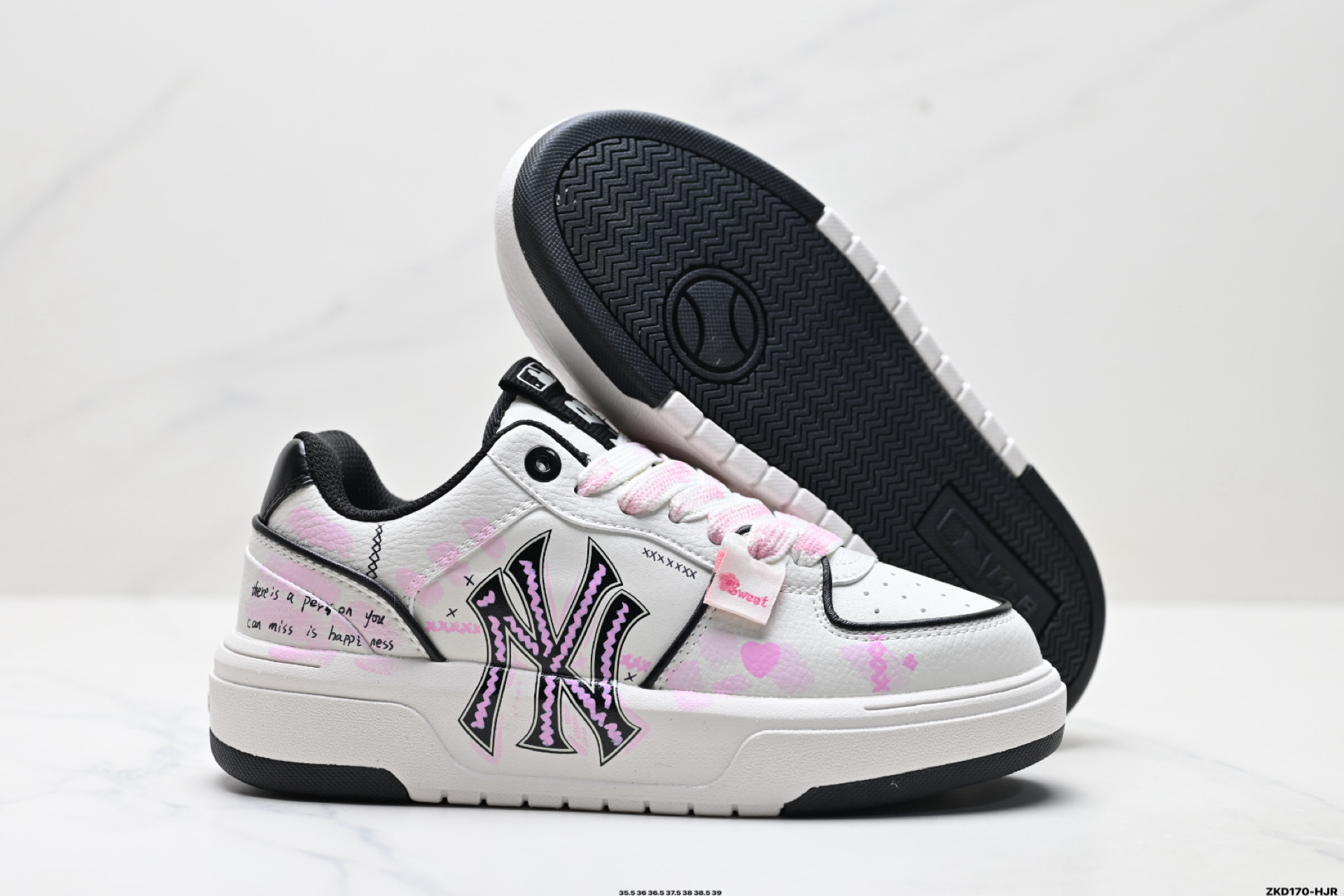 280 MLB Chunky Liner PU ‘DIY定制’ 简约时尚 百搭 包裹性保暖防滑防水减震 低帮 板鞋 3ASXCA12N