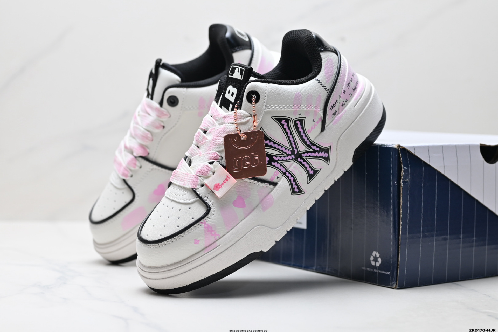 280 MLB Chunky Liner PU ‘DIY定制’ 简约时尚 百搭 包裹性保暖防滑防水减震 低帮 板鞋 3ASXCA12N