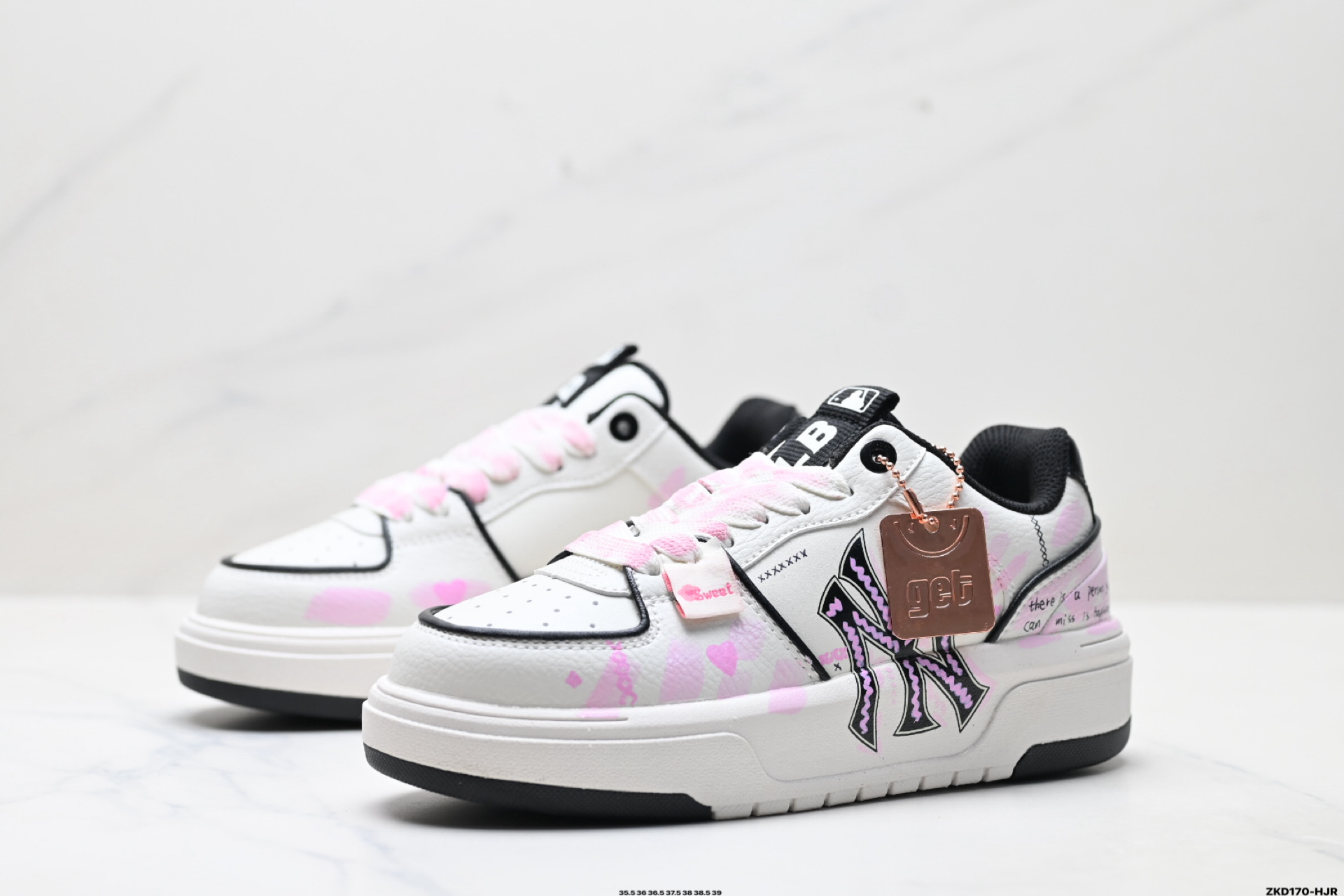 280 MLB Chunky Liner PU ‘DIY定制’ 简约时尚 百搭 包裹性保暖防滑防水减震 低帮 板鞋 3ASXCA12N