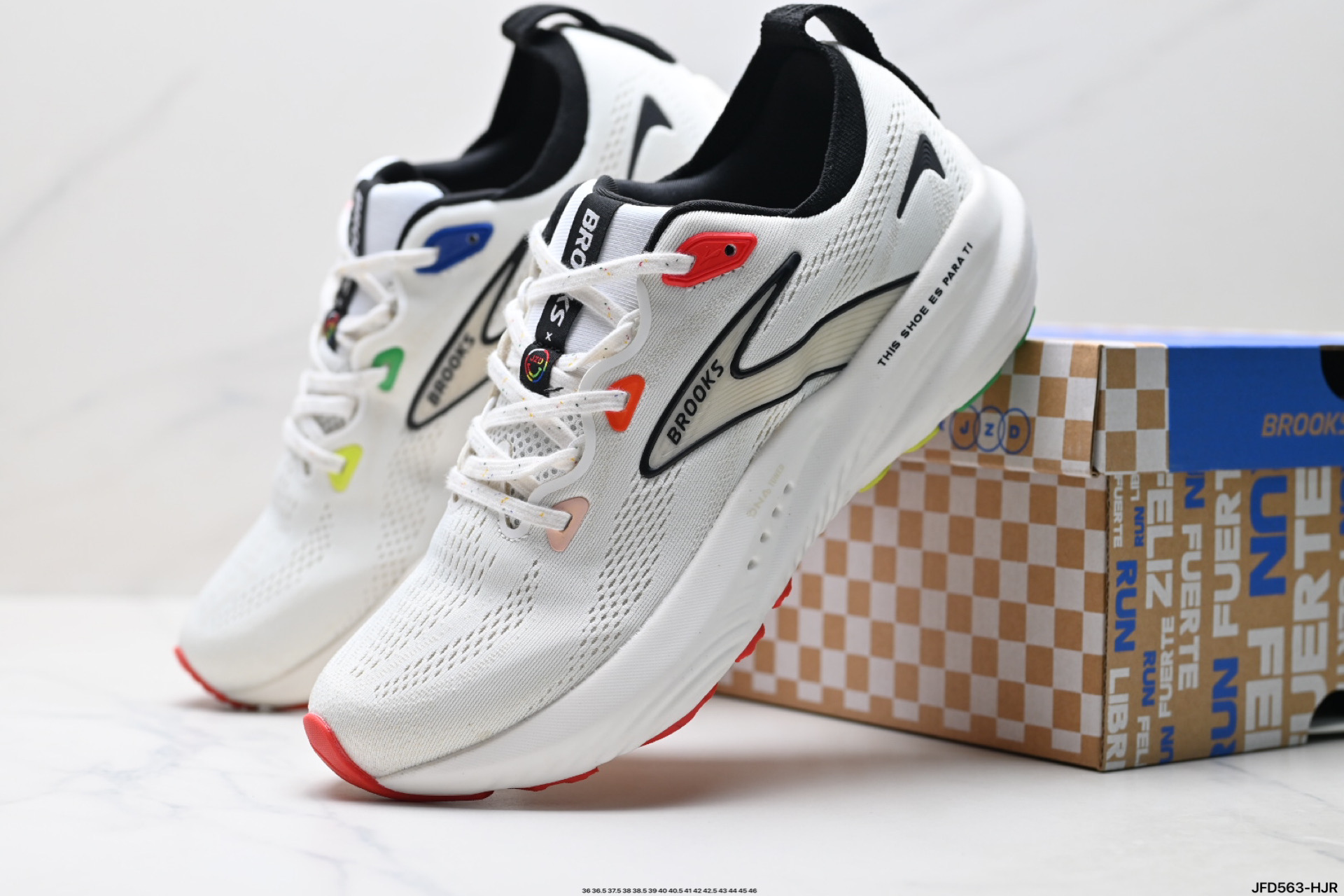 180 JZD x Brooks布鲁克斯Glycerin甘油22跑鞋男子缓震马拉松氮气慢跑鞋 1104451D-185