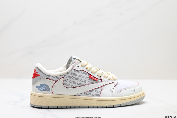 Nike Air Jordan 1 x Travis Scott - Low-Top Basketball Shoes - DIY Edition 1 Nike Air Jordan 1 x Travis Scott ‘DIY’ – Premium Low-Top Basketball Shoes
