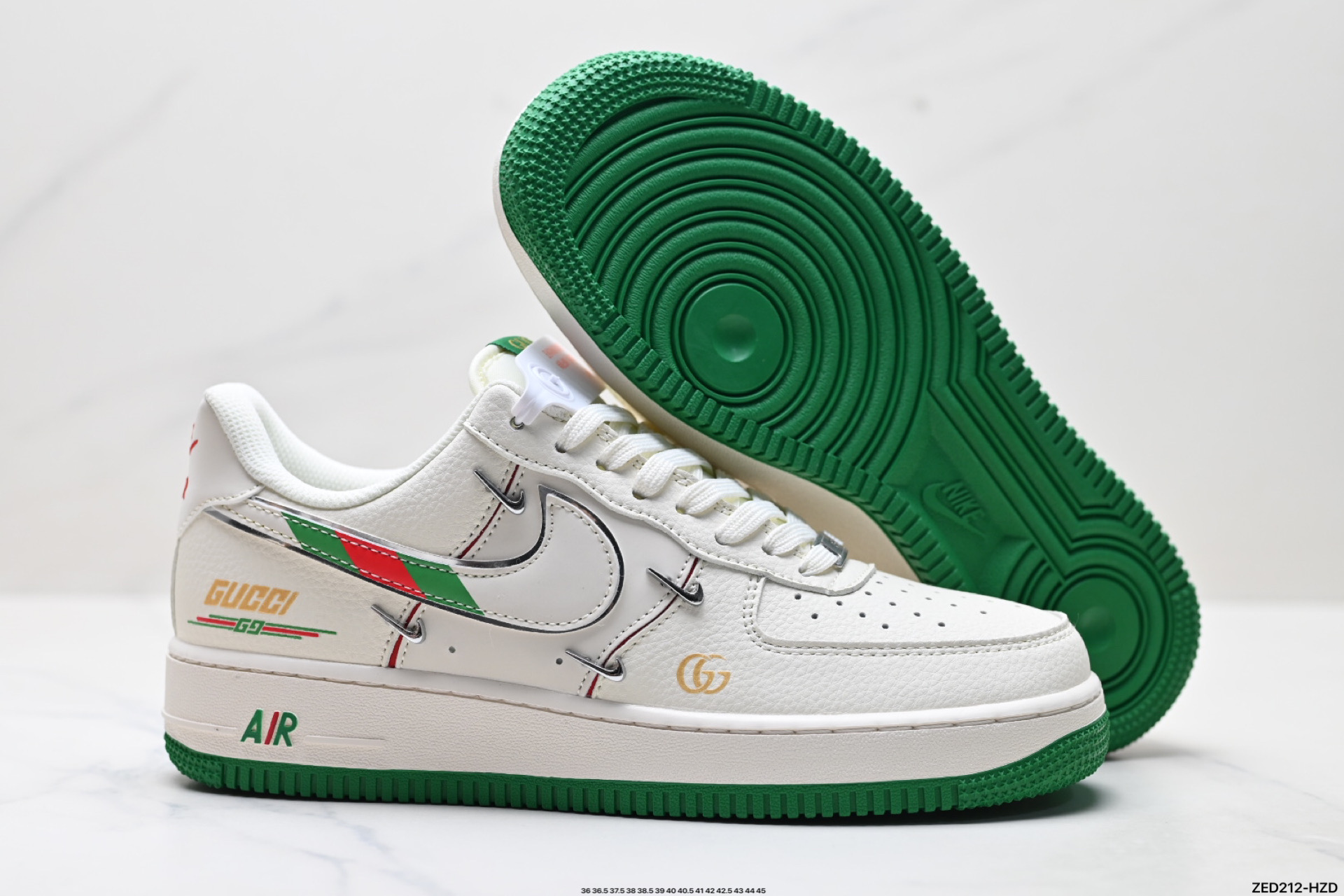 Nike Air Force 1 '07 Edición Especial con Detalles de Gucci - Para Hombre y Mujer 6 i1752942701588 9787 0 4