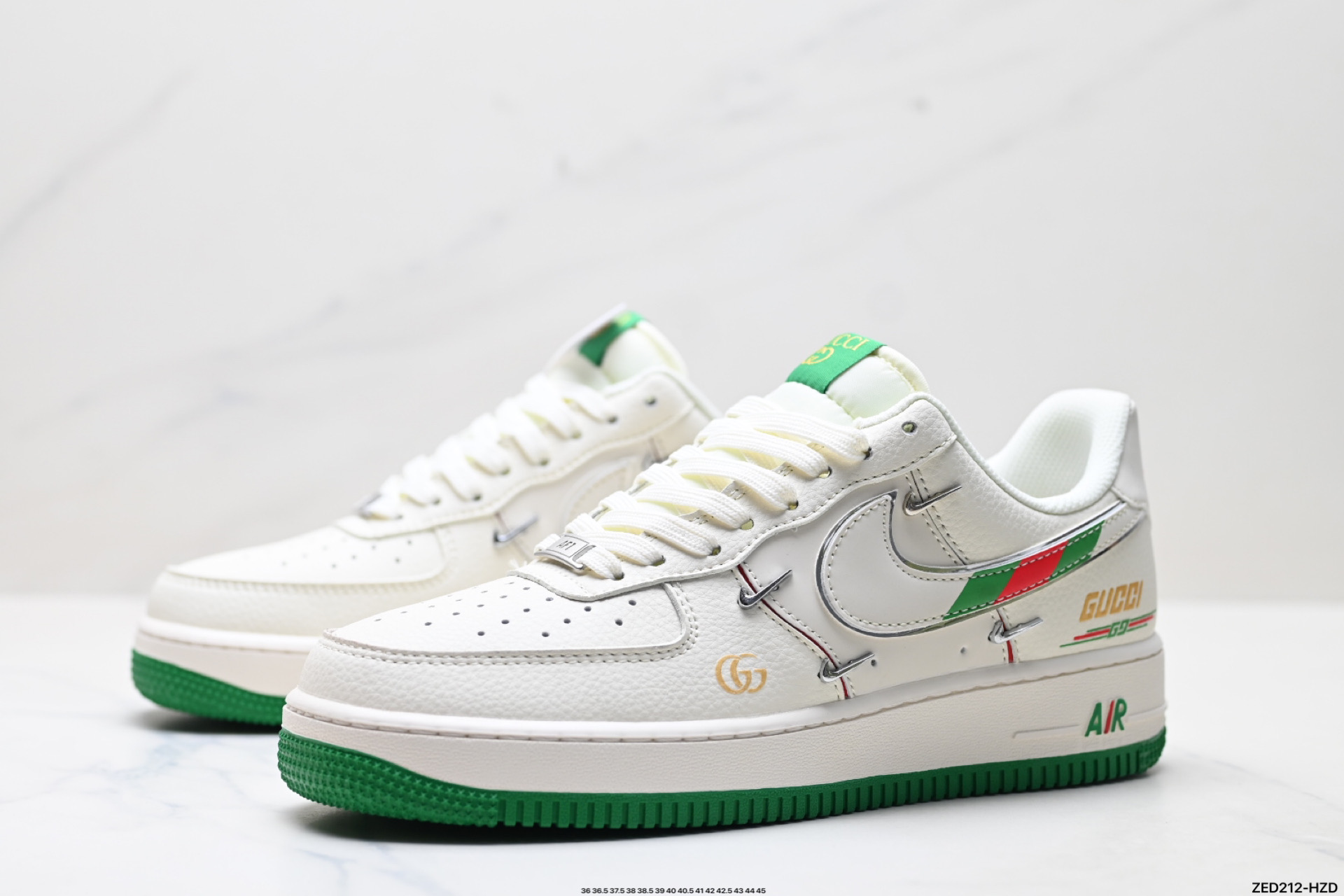 Nike Air Force 1 '07 Edición Especial con Detalles de Gucci - Para Hombre y Mujer 5 i1752942702685 3793 0 3